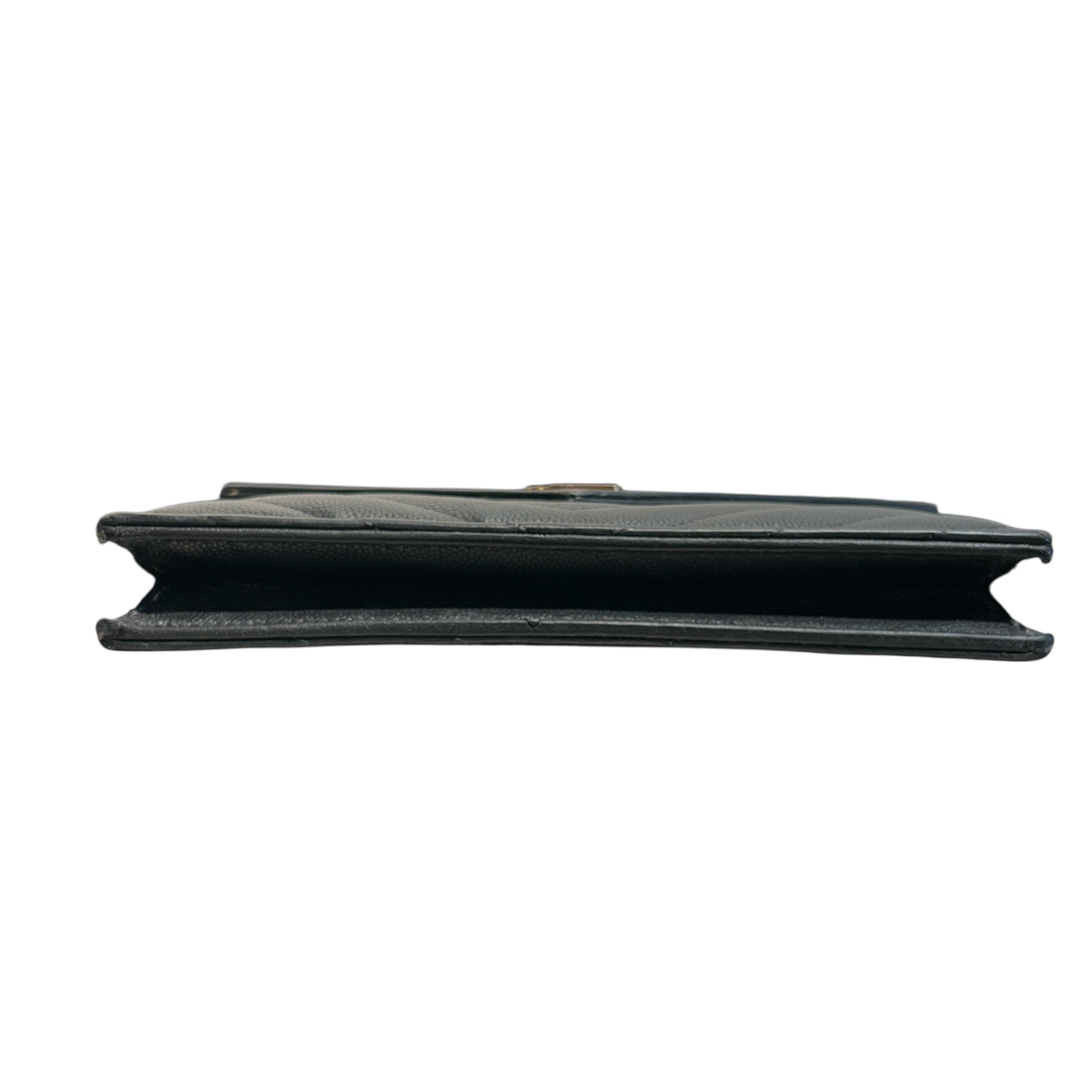 YVES SAINT LAURENT/Clutch Bag/Leather/BLK/Wallet On Clutch view 3
