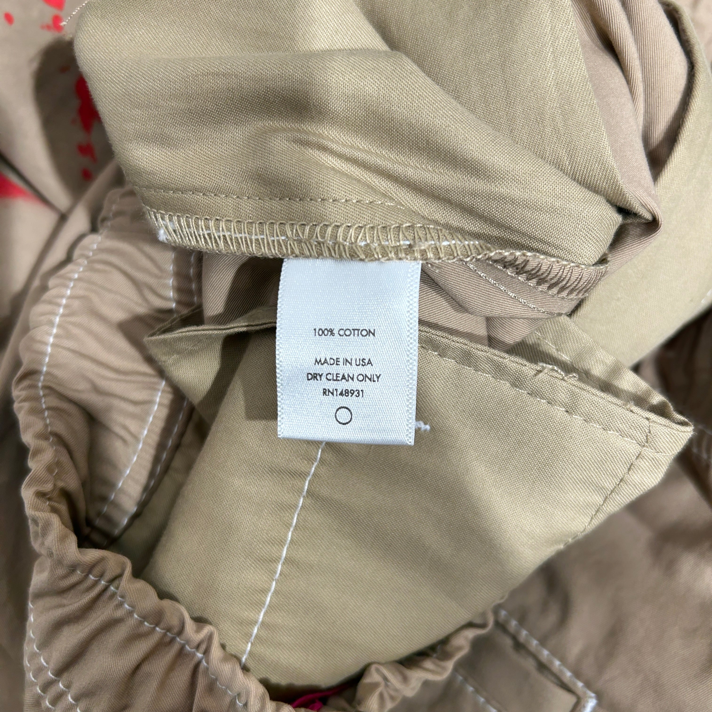 The Elder Statesman/Wide Leg Pants/L/Nylon/CML/SILVANO PAINTED WMNS PANT view 4