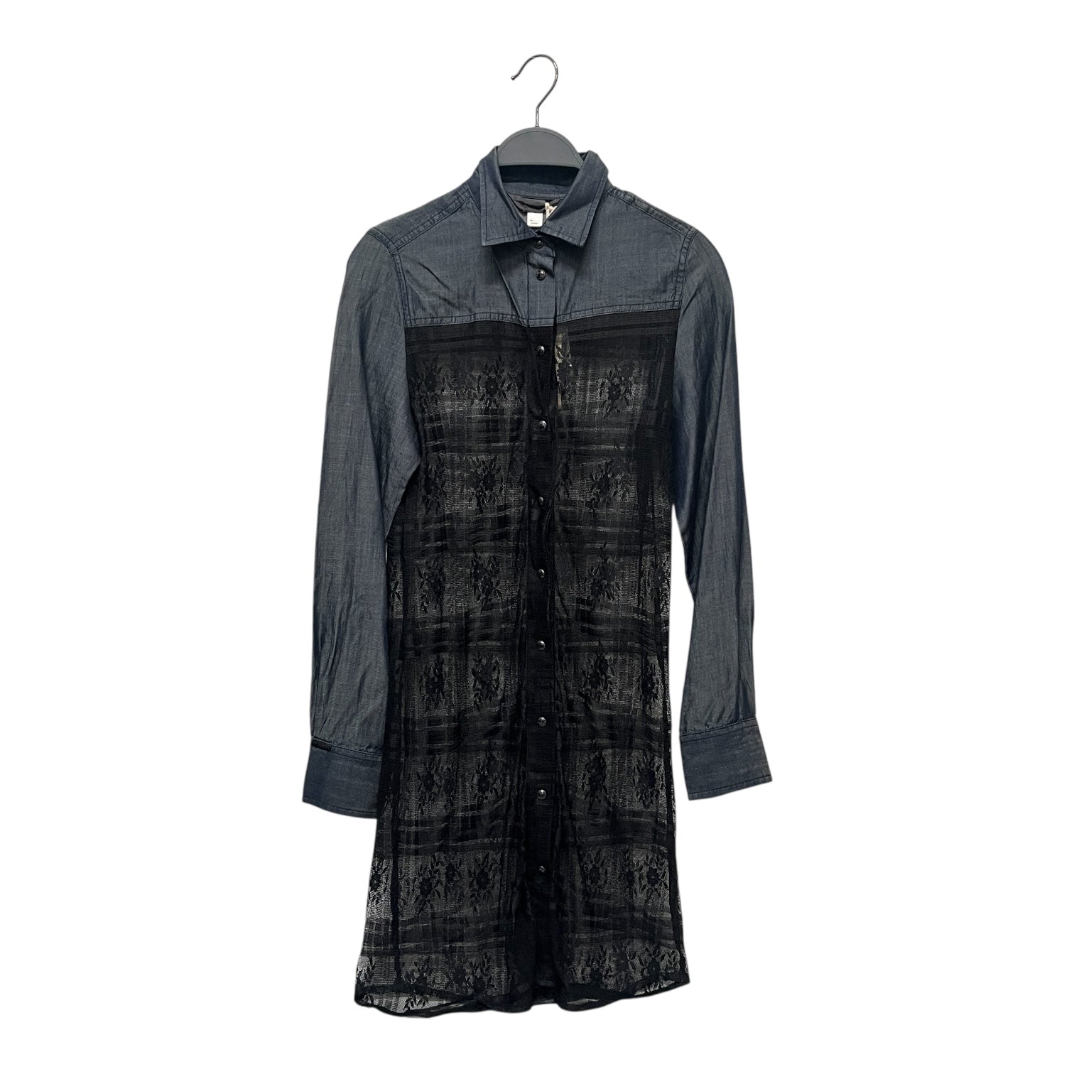 DIESEL/LS Shirt/XXS/Cotton/IDG/LACE BNWT view 1