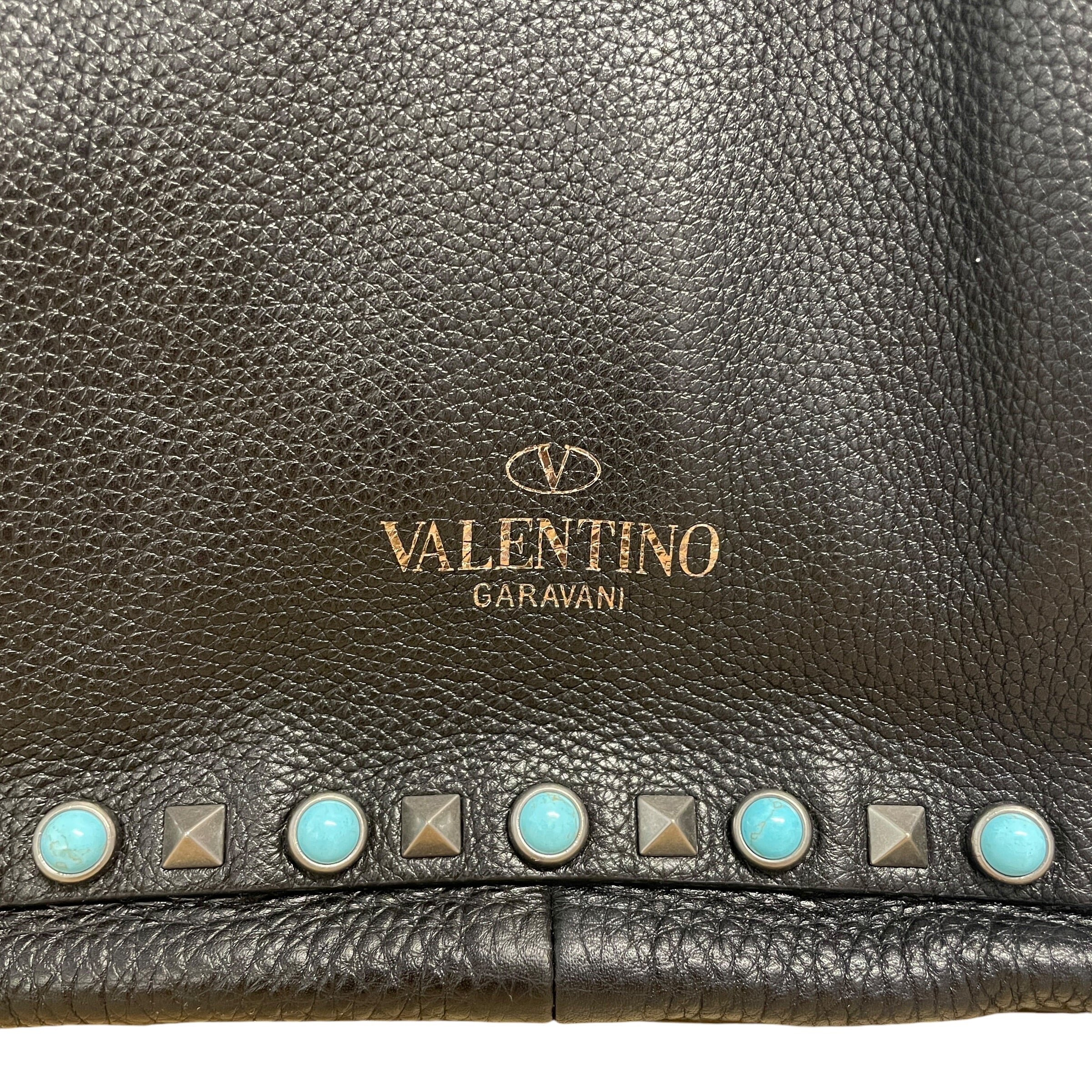 VALENTINO/Cross Body Bag/All Over Print/Leather/BLK/"ROLLING ROCKSTUD"/ BEADED view 3