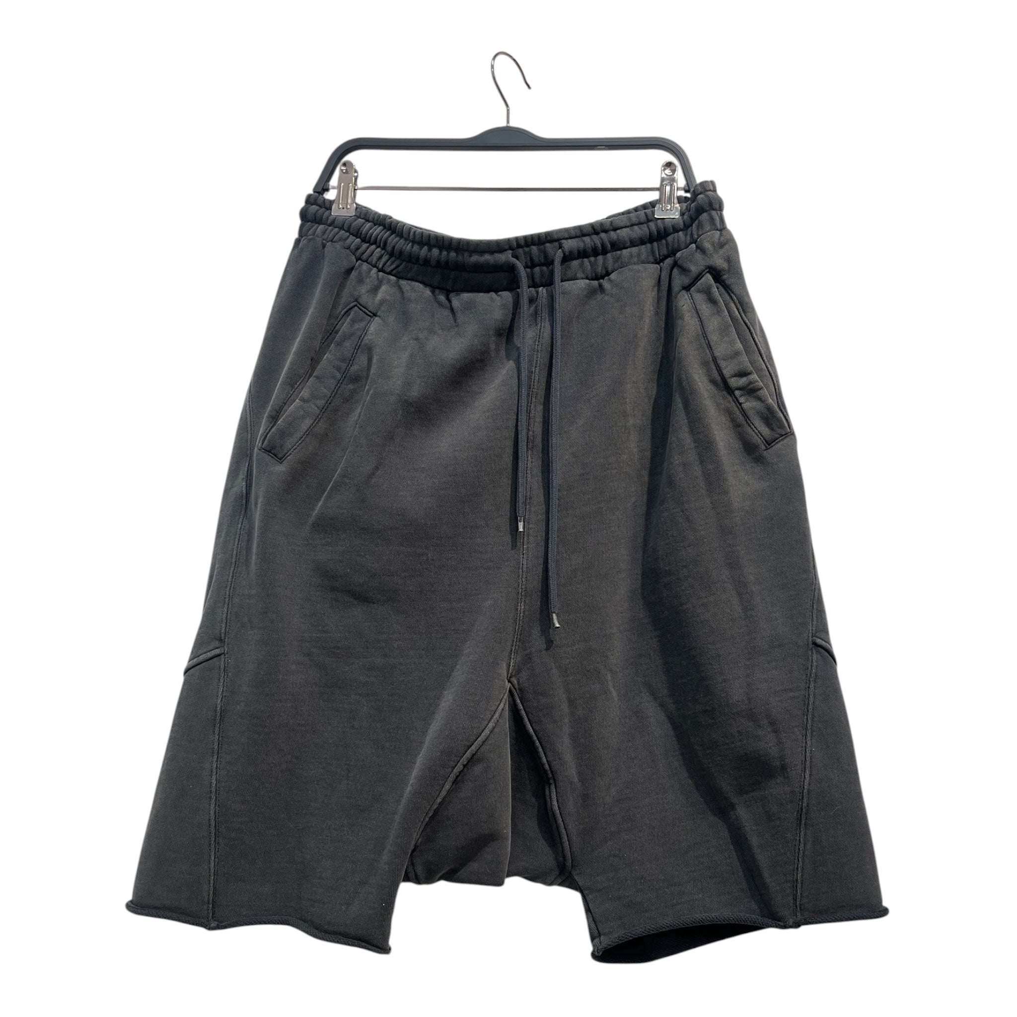 entire studios/Shorts/L/Cotton/GRY/DROPSHORT DRAWSTRING DARKWASH view 1