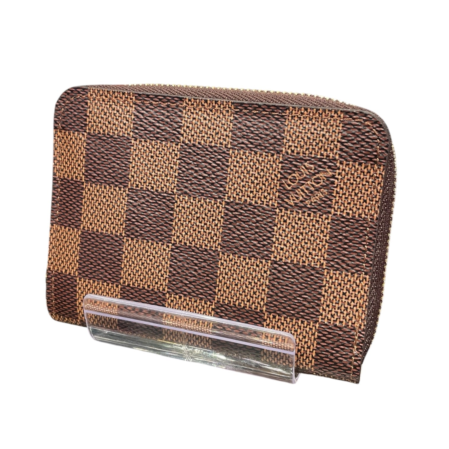 LOUIS VUITTON/Coin Wallet/Monogram/Leather/BRW/DAMIER EBONE view 1