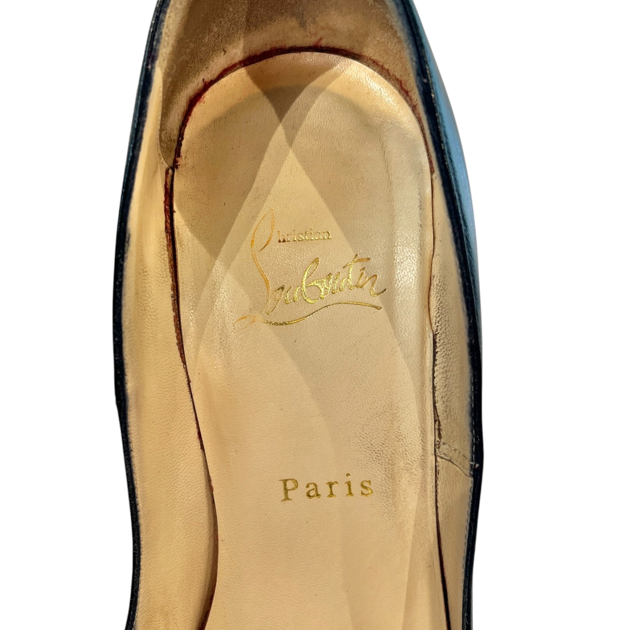 Christian Louboutin/Heels/EU 38/Leather/BLK/Pointed-Toe/NAPPA PIGALLE view 3