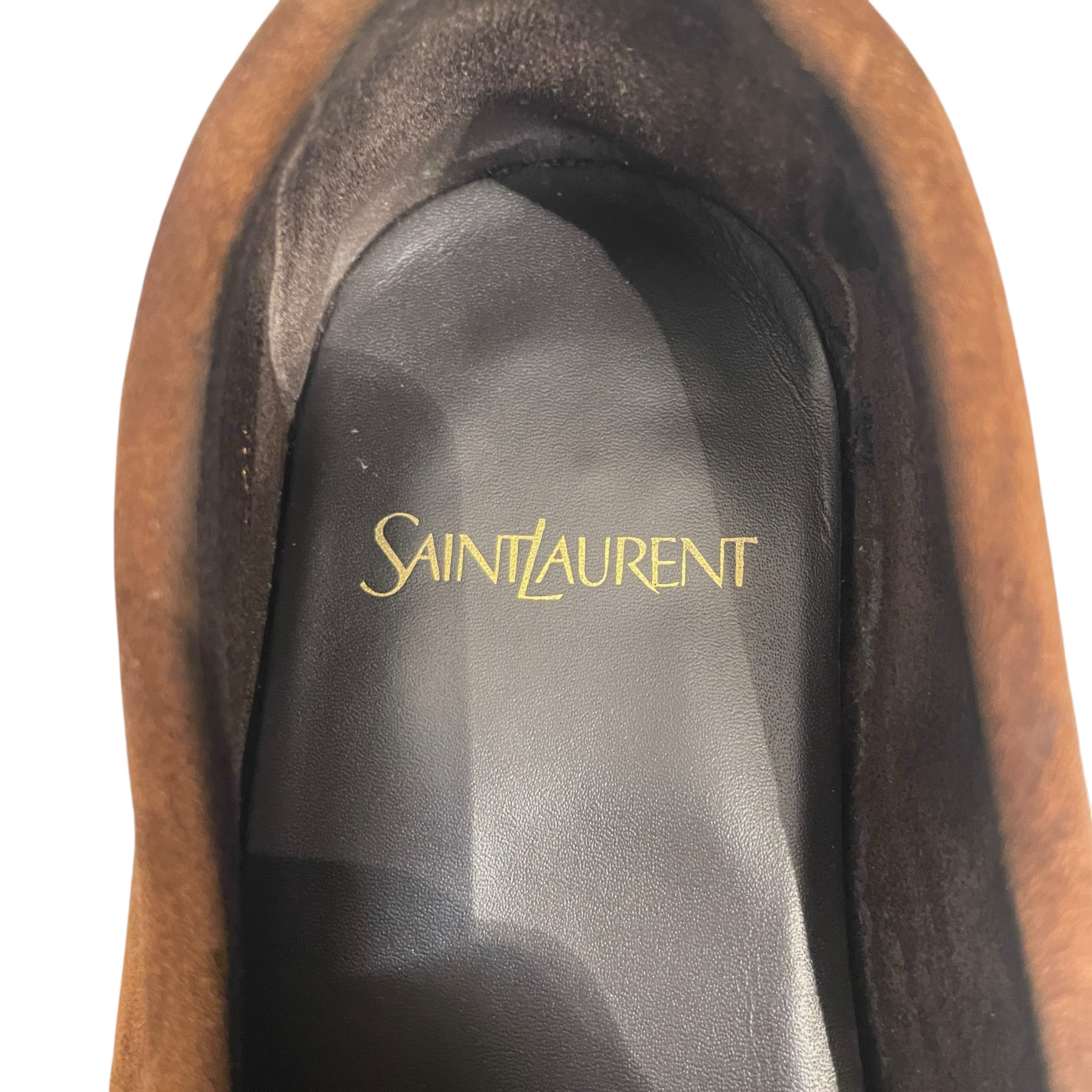 YVES SAINT LAURENT/Loafers/US 6.5/Suede/BRW/ view 4