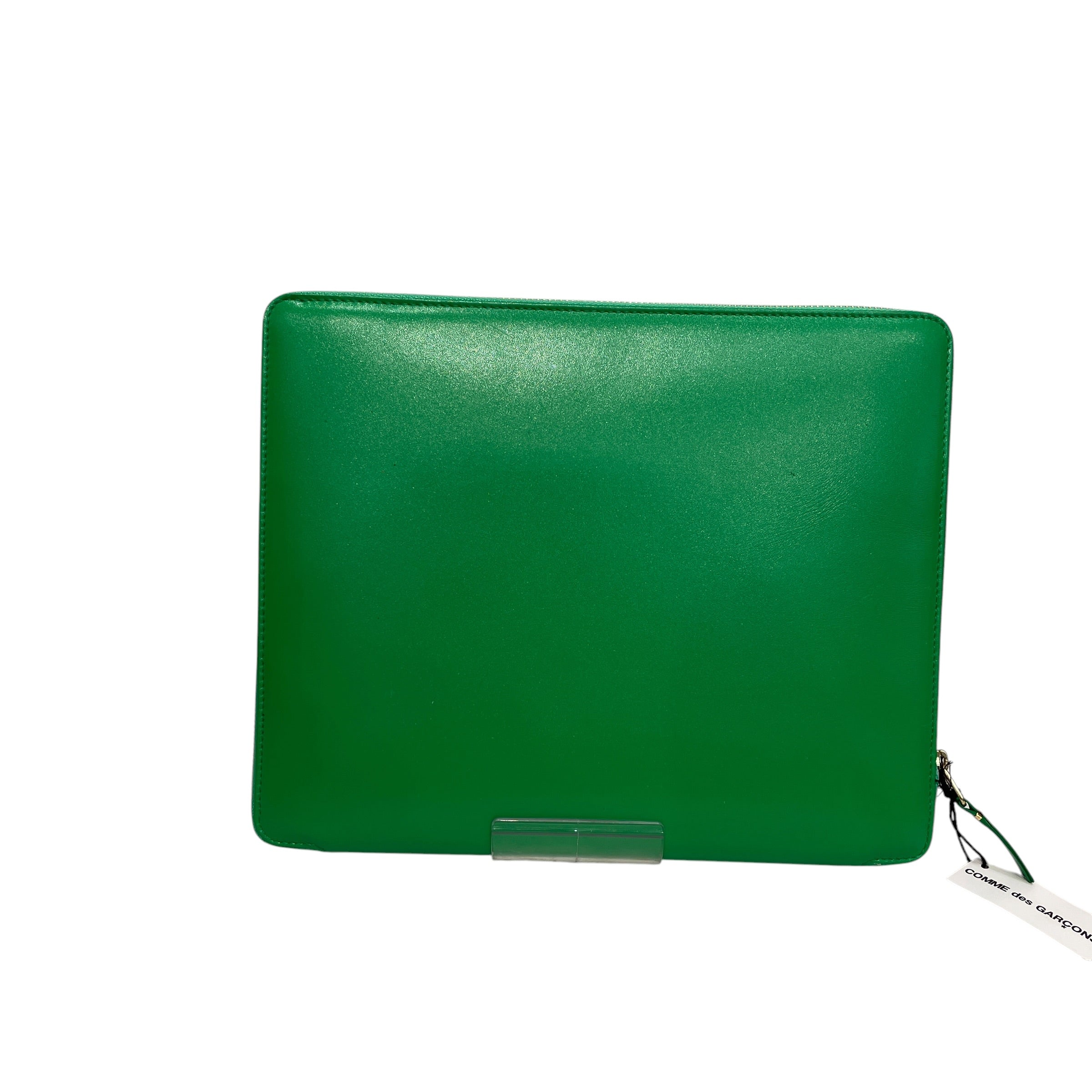 COMME des GARCONS/Clutch Bag/Leather/GRN/IPAD SLEEVE view 2