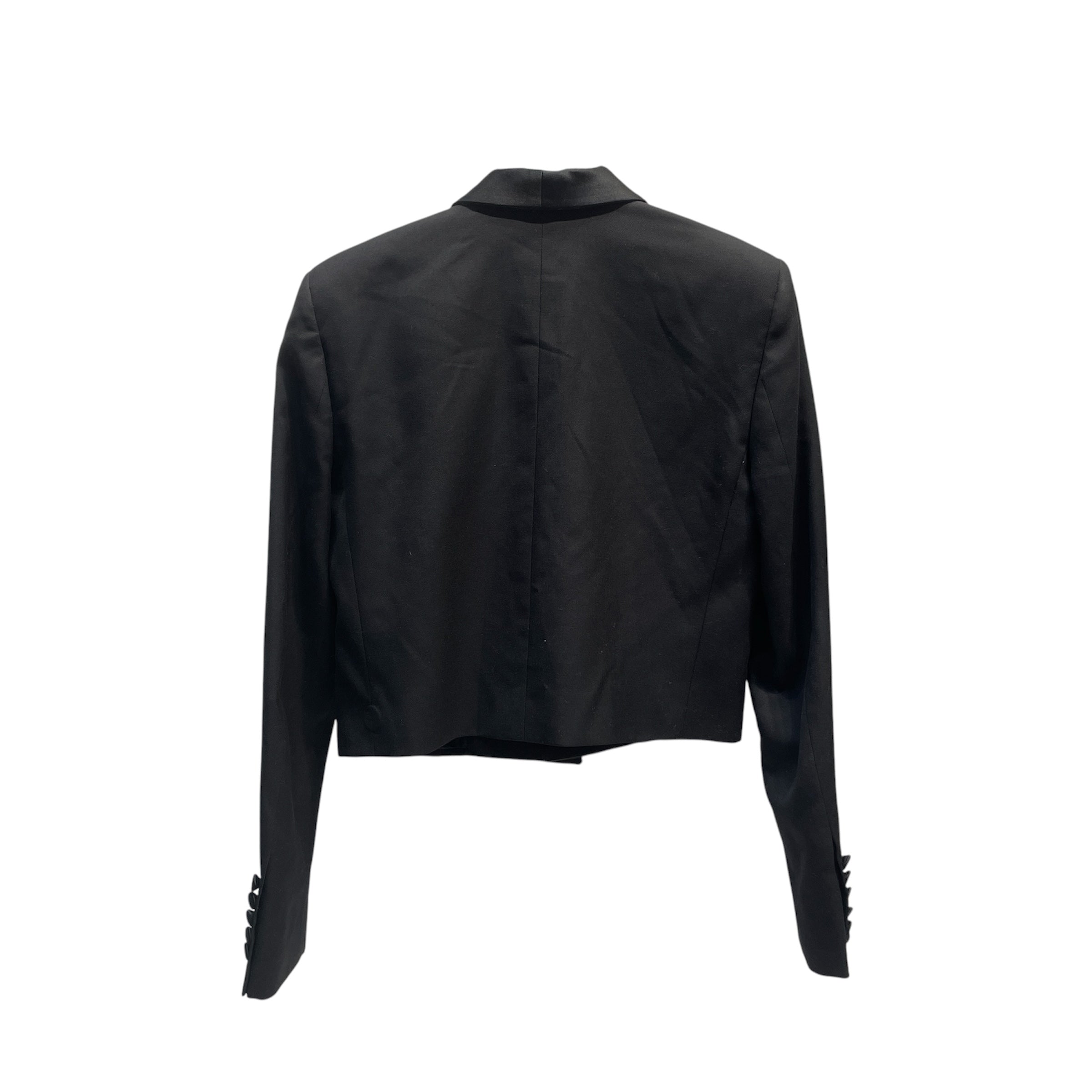 SAINT LAURENT/Jacket/Cotton/BLK/BLAZER/ SILK COLLAR view 1