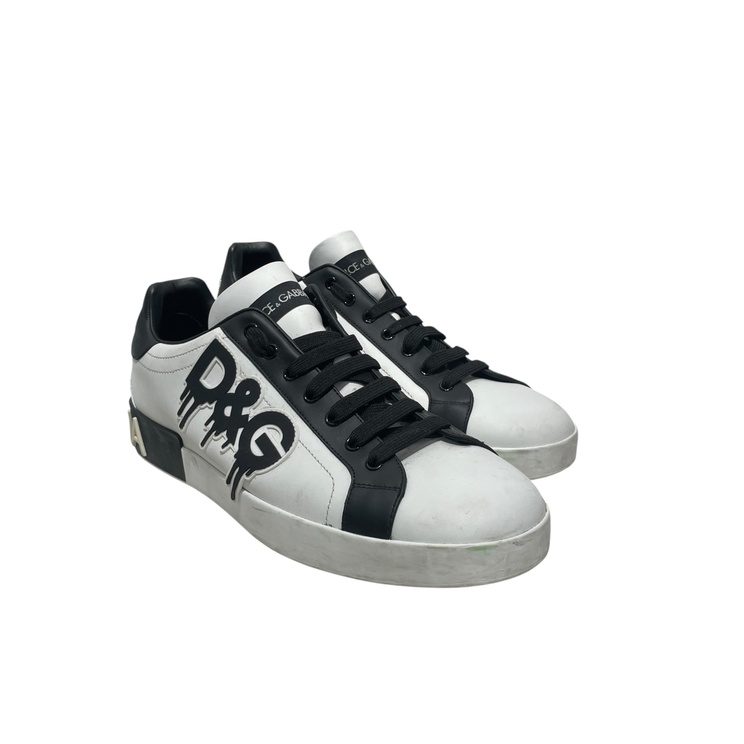 DOLCE&GABBANA/Low-Sneakers/US 11/Leather/WHT/PORTOFINO view 1