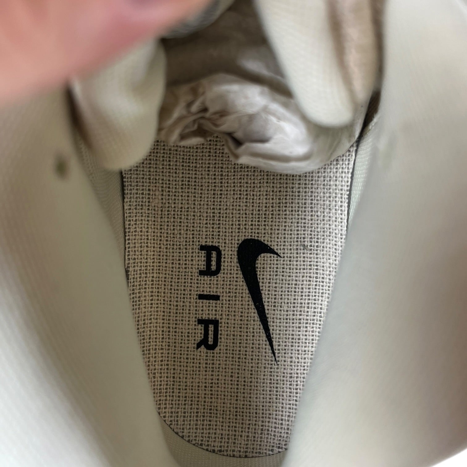 NIKE/STUSSY/AIR PENNY 2 SP/Hi-Sneakers/US 9.5/Cotton/CRM/DQ5674-200 view 3