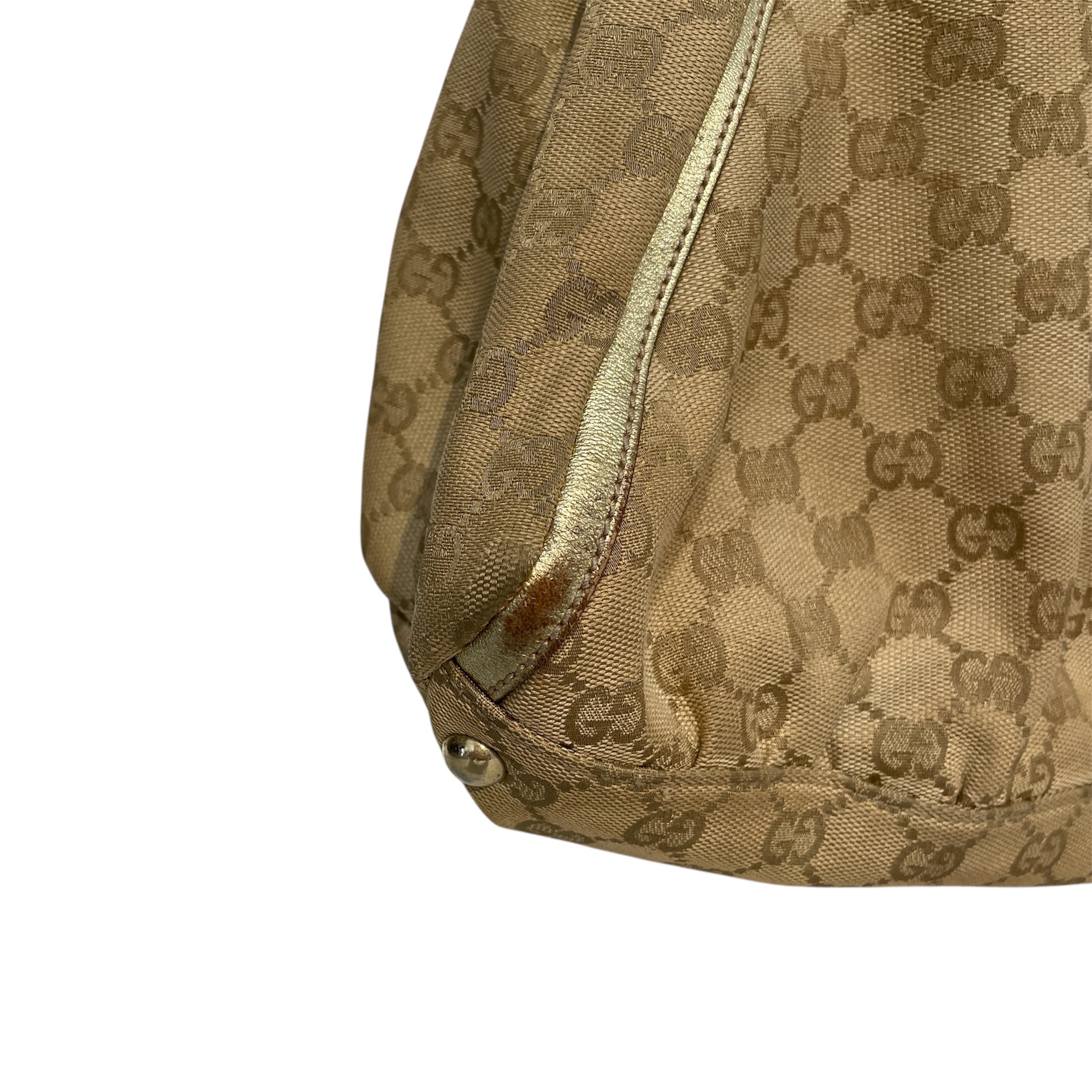 GUCCI/Hand Bag/Monogram/Cotton/GLD/GG Canvas Abbey view 7