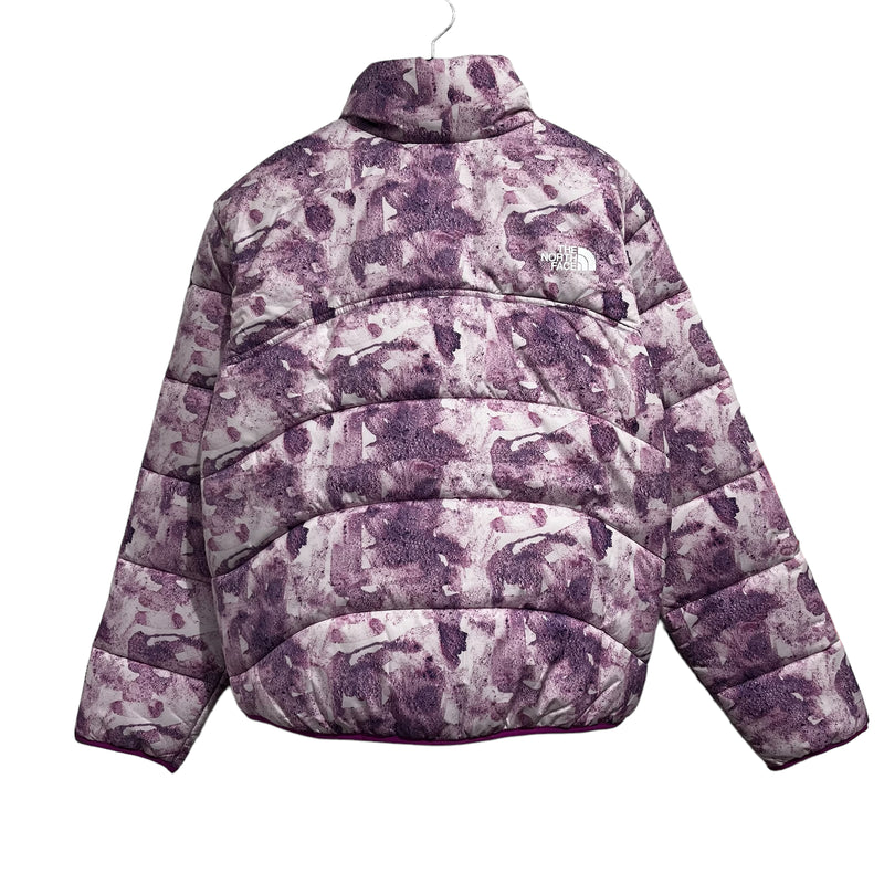 THE NORTH FACE/Puffer Jkt/L/All Over Print/Polyester/PNK/