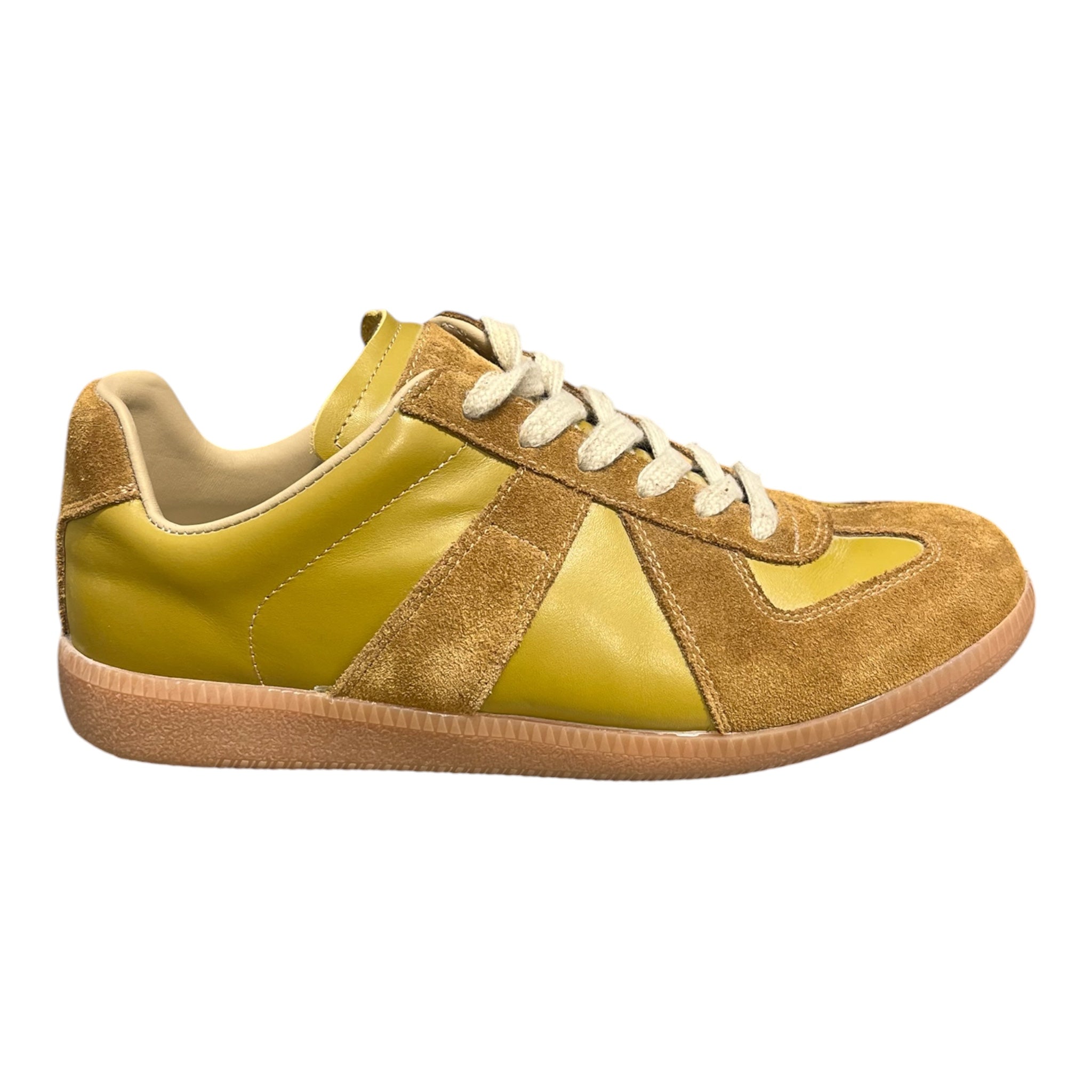 Maison Margiela/Low-Sneakers/EU 40/Leather/YEL/REPLICA LOW GAT view 4