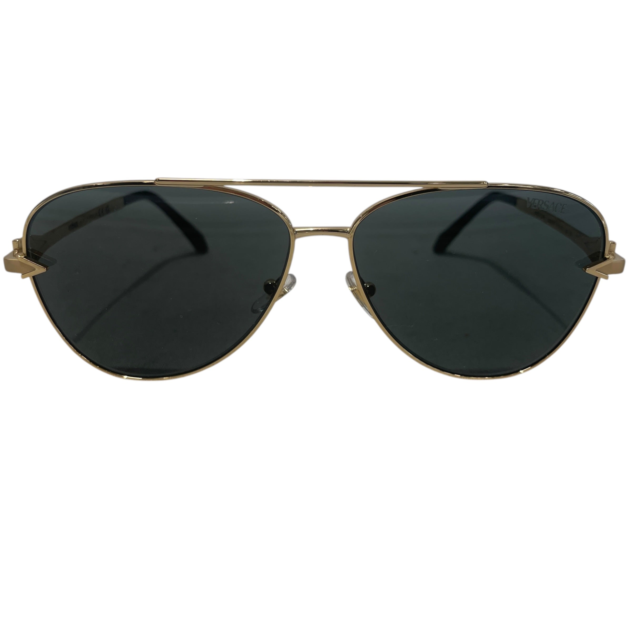 VERSACE/Sunglasses/Celluloid/GLD/M's/ view 1