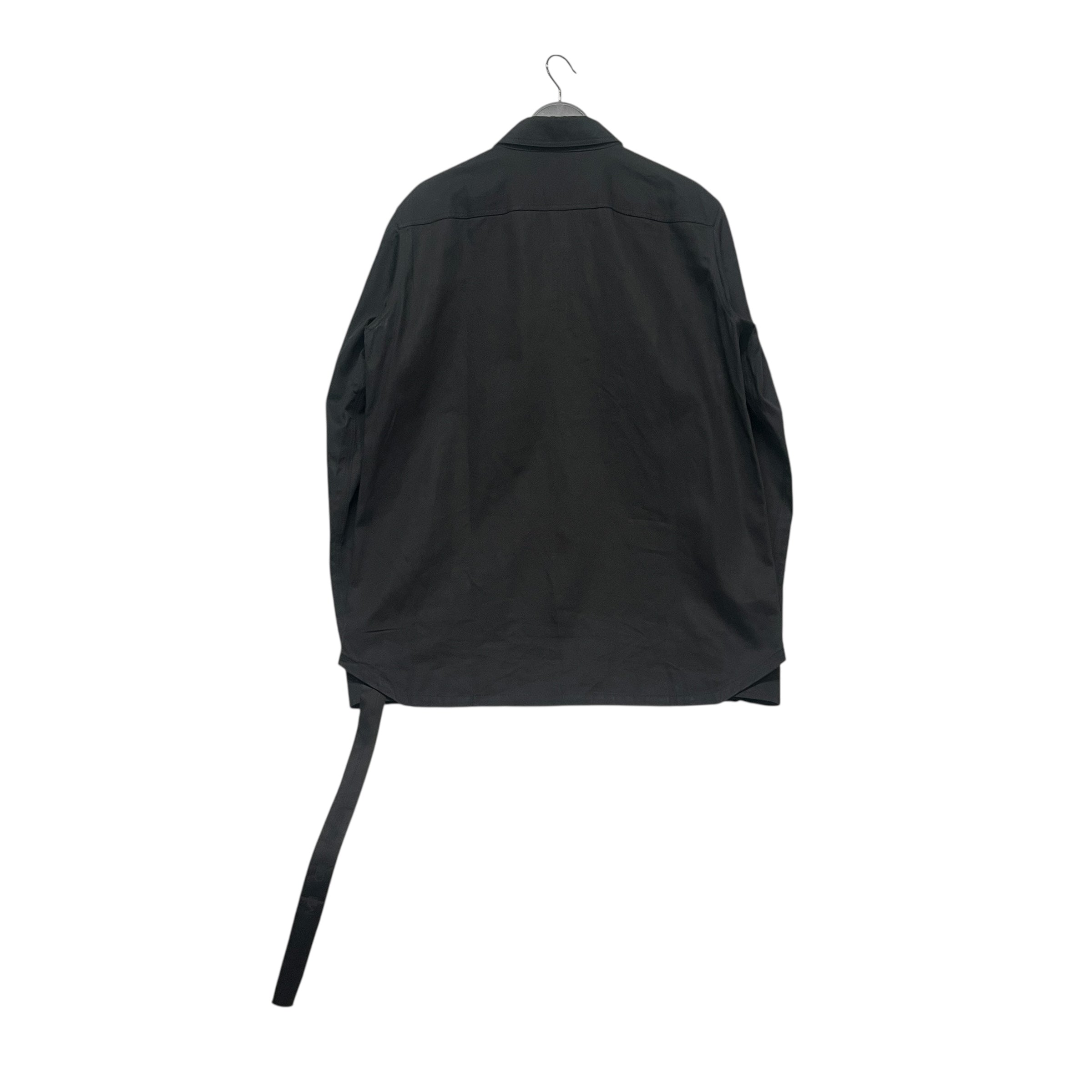 RICK OWENS DRKSHDW/LS Shirt/S/Cotton/BLK/METAL D RING OUTERSHIRT view 2