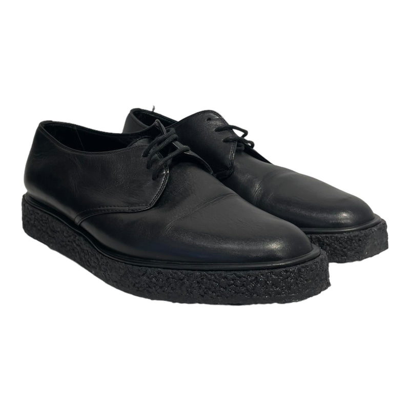 SAINT LAURENT/Dress Shoes/EU 39/Leather/BLK/LACE UP CREEPERS