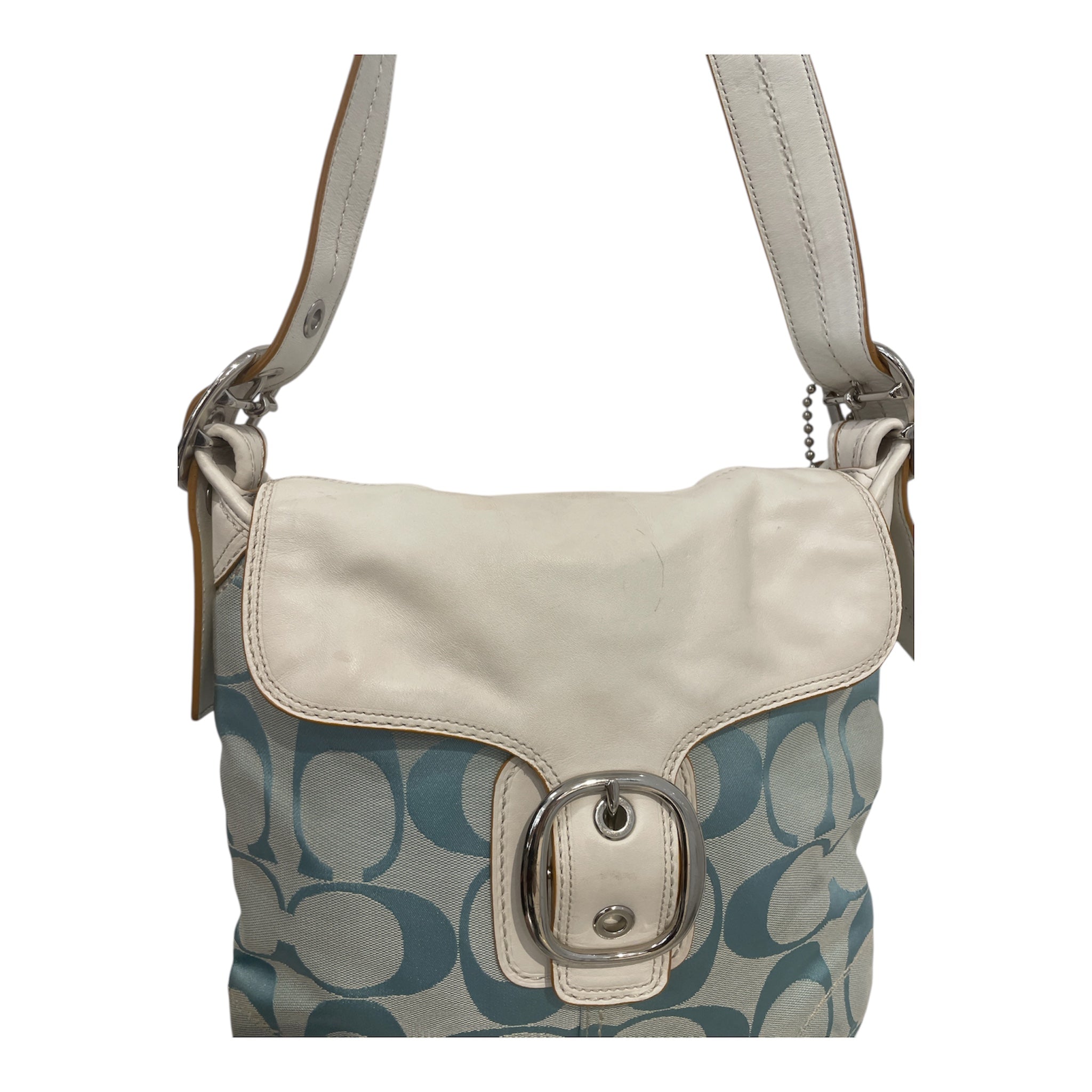 COACH/Cross Body Bag/Monogram/Cotton/BLU/COACH B0932 BABY BLUE view 5