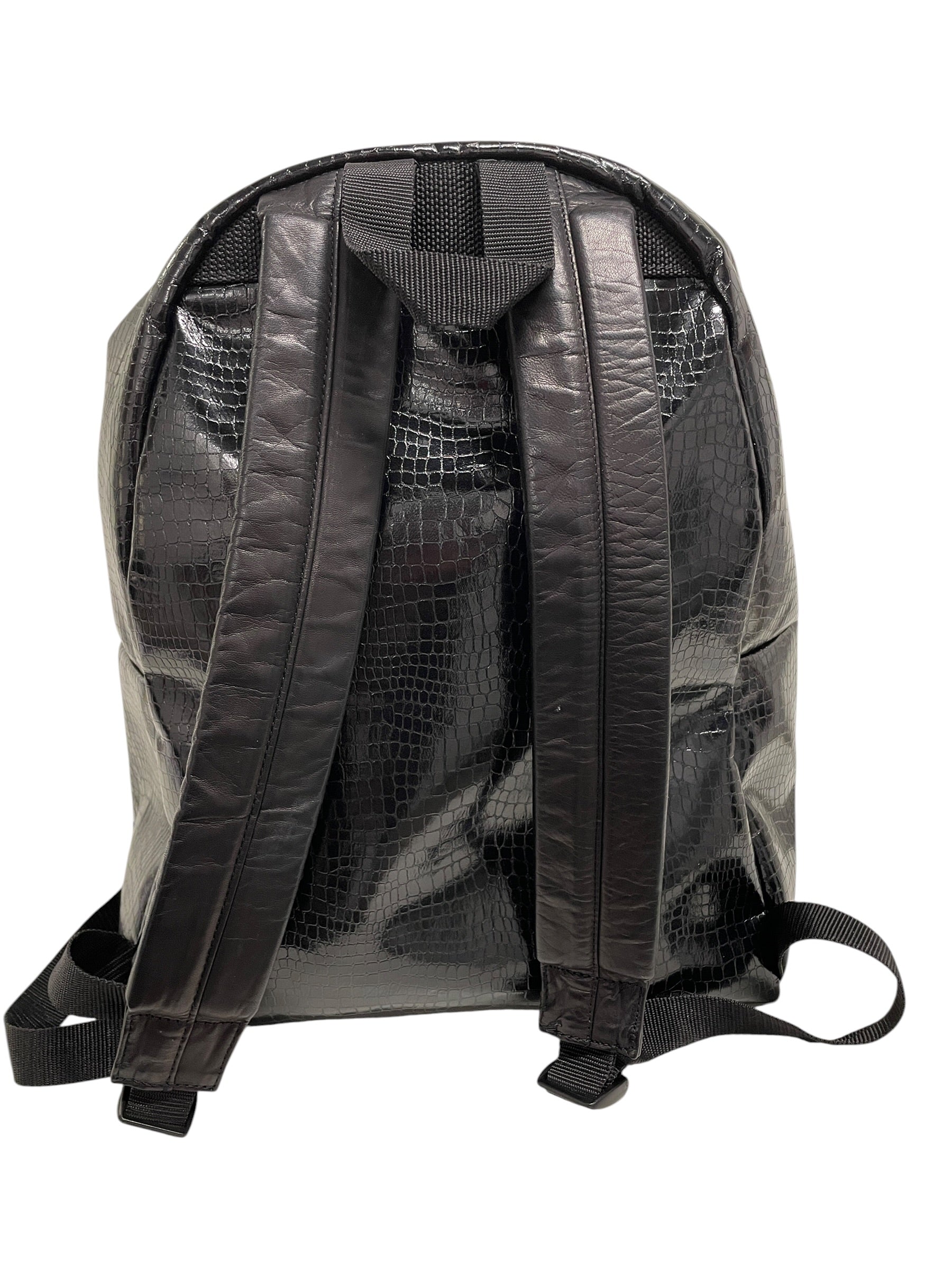 COMME des GARCONS/Backpack/Leather/BLK/CROCODILE SKIN view 3
