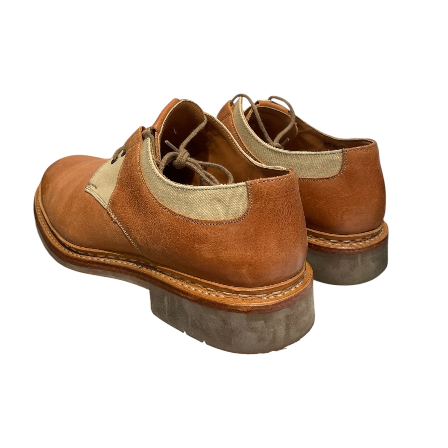 HESCHUNG/Loafers/US 8/Leather/ORN/Two-Tone Leather Derby Shoes view 2