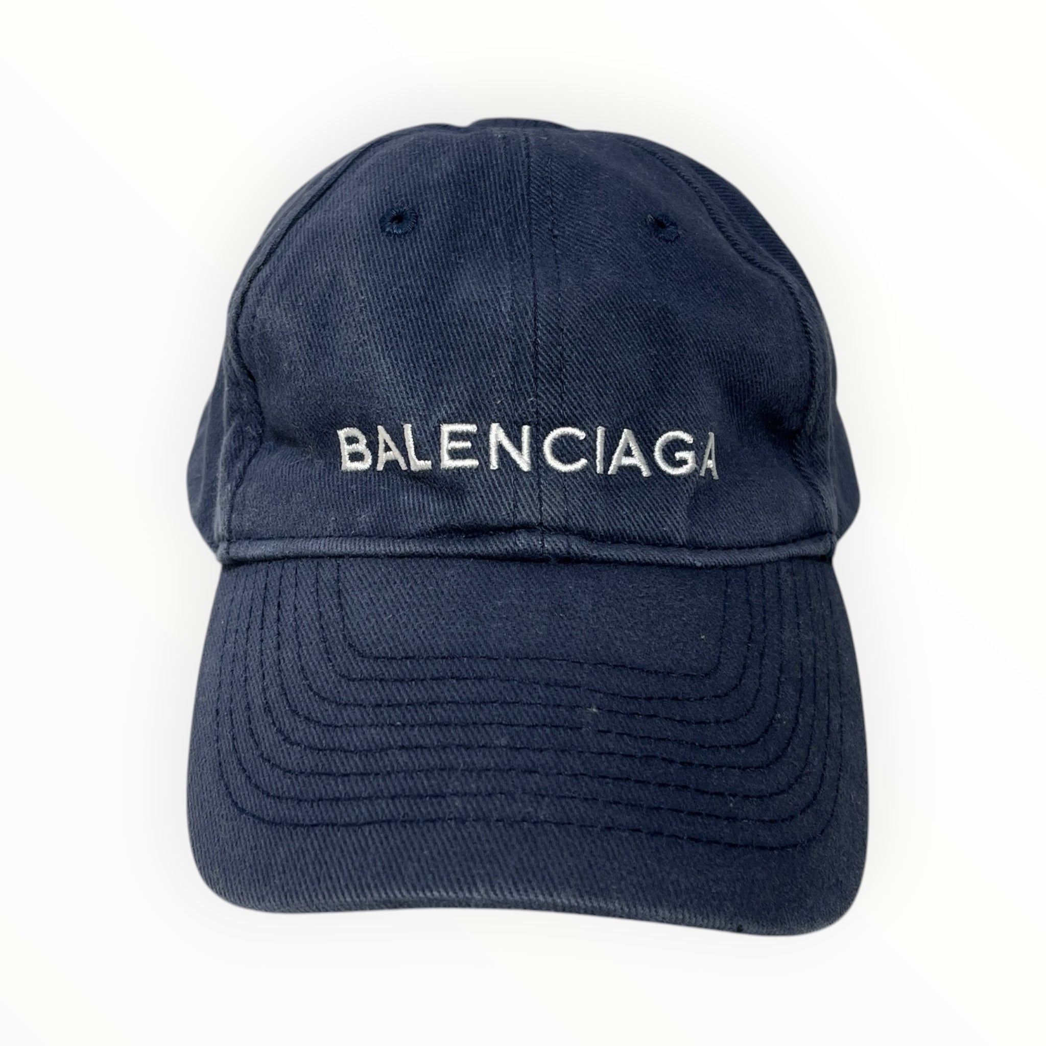BALENCIAGA/Hat/Graphic/Cotton/NVY/M's/EMBROIDERED LOGO view 1
