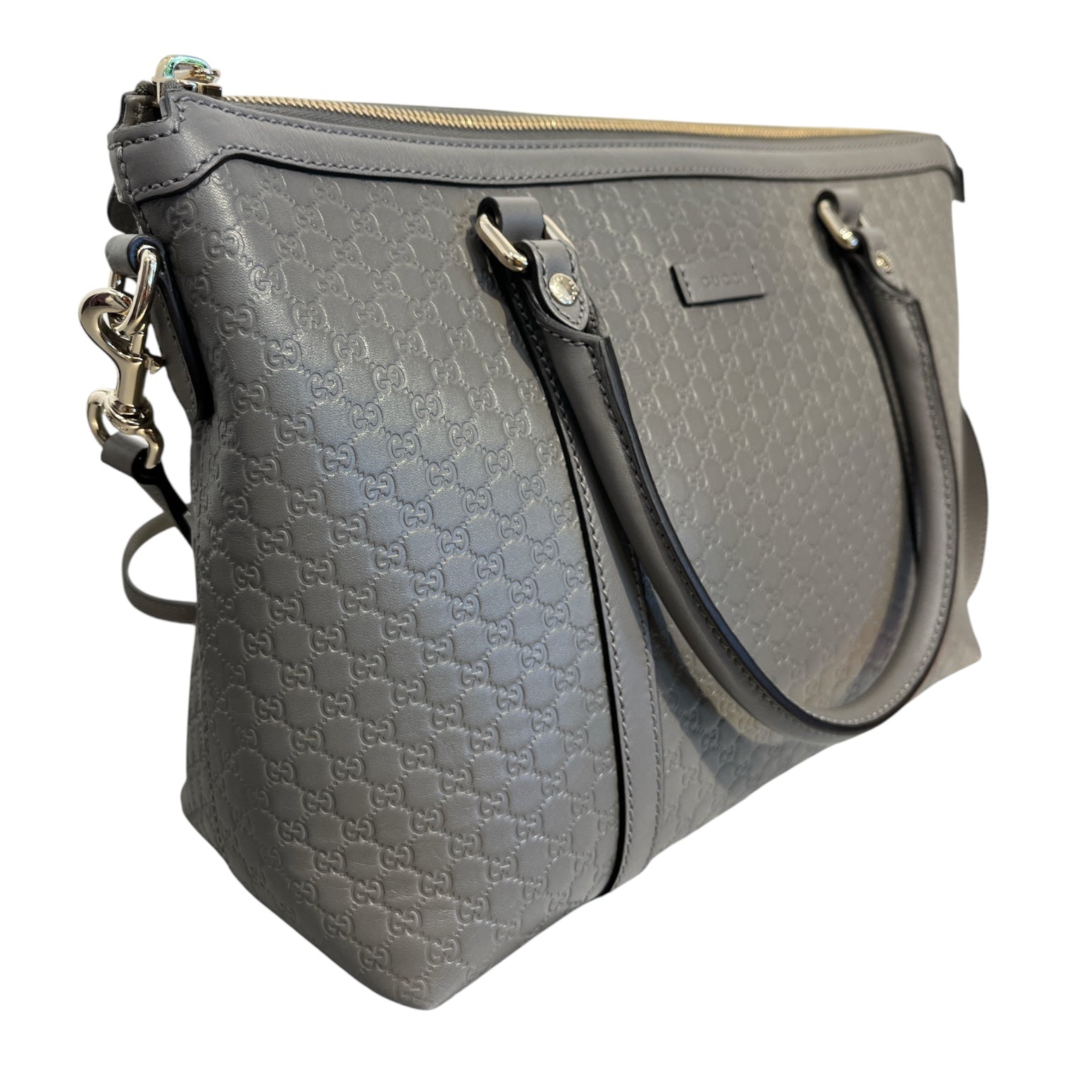 GUCCI/Hand Bag/Leather/GRY/microduccissima joy bag view 5