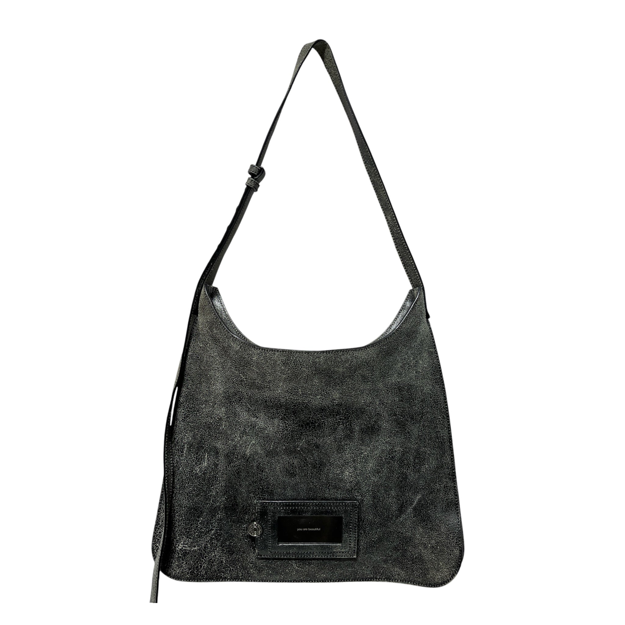 Acne Studios/Hand Bag/Leather/BLK/youre beautiful mirror (tote) view 2
