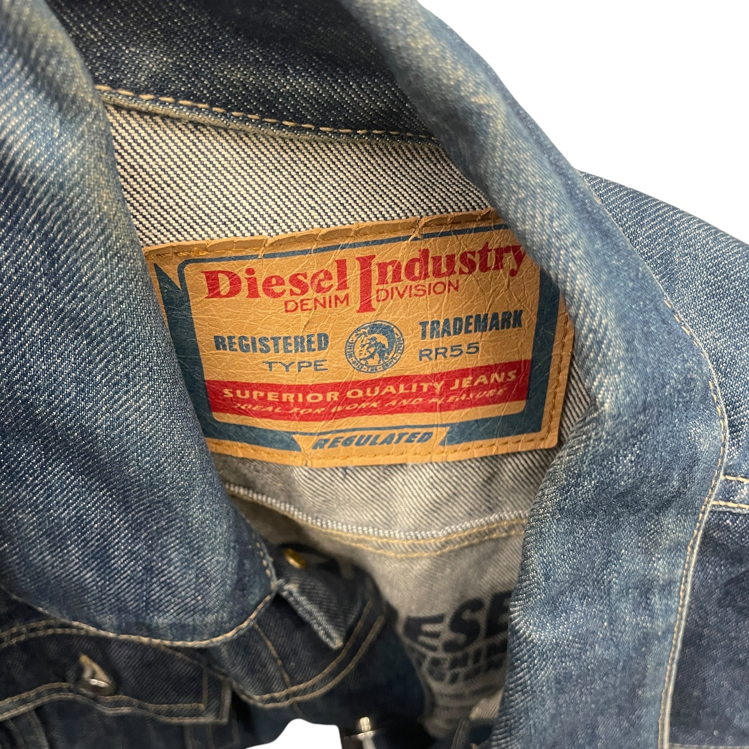 DIESEL/Denim Jkt/L/Denim/BLU/BUTTON CLOSURE view 3