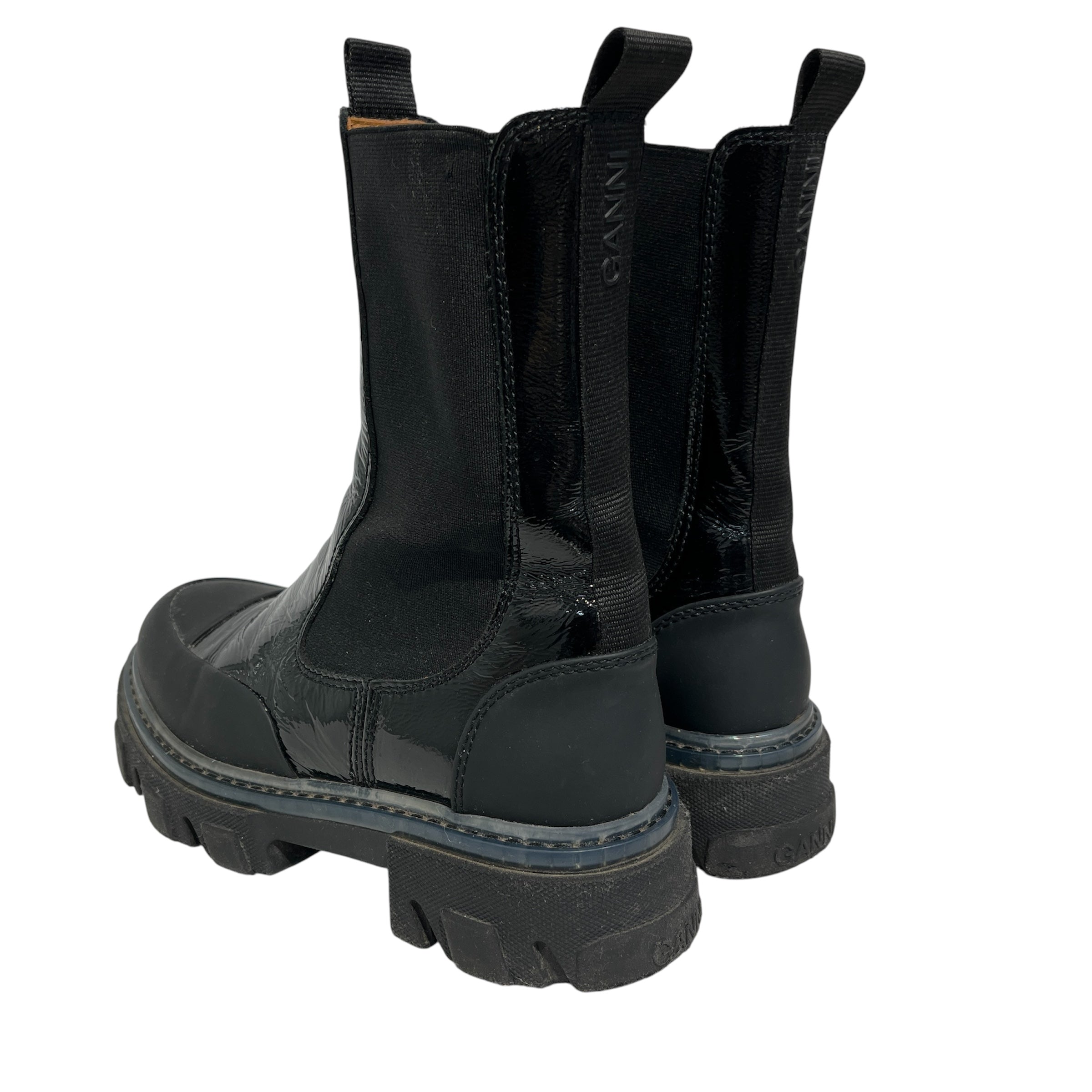 GANNI/Chelsea Boots/US 7/Nylon/BLK/ view 2
