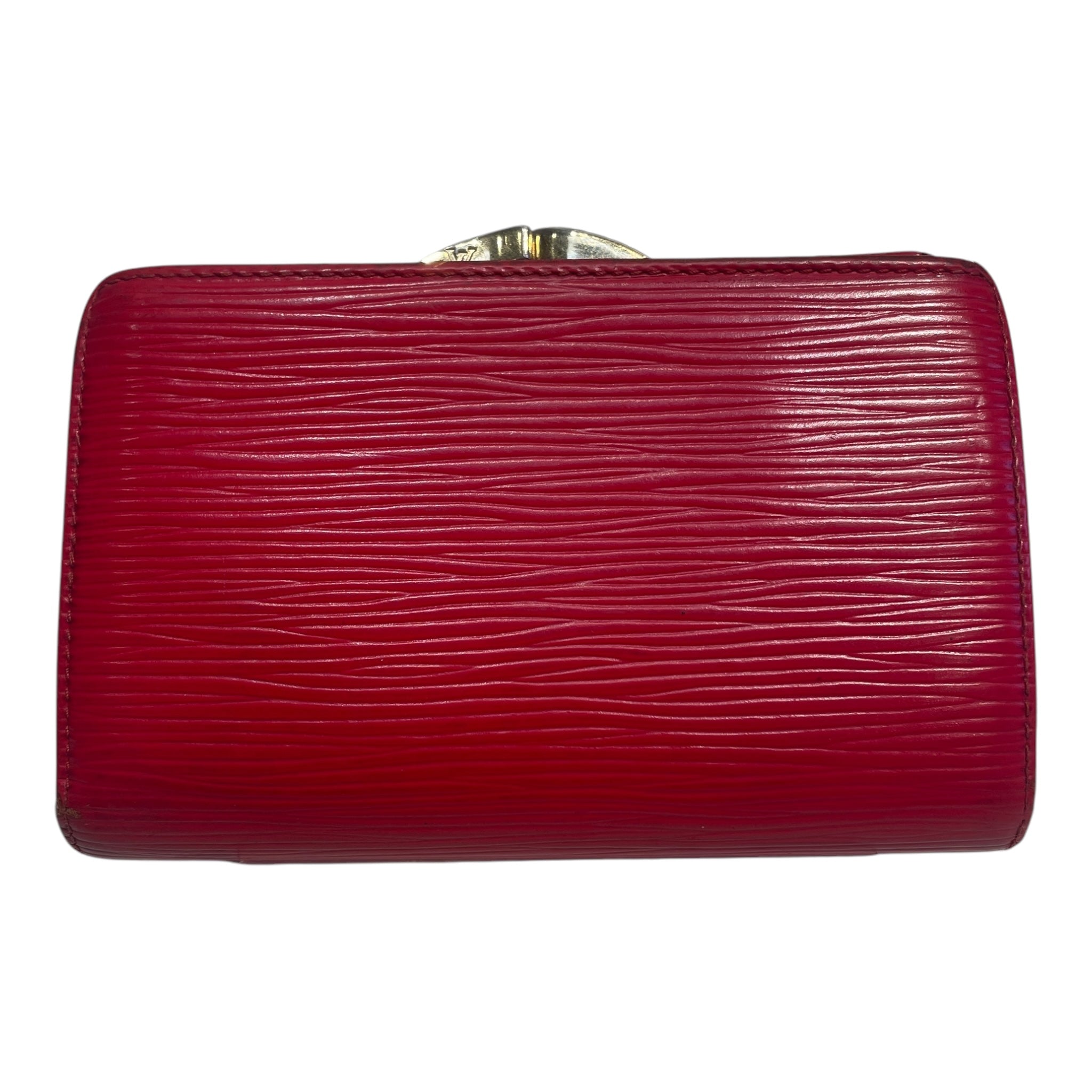 LOUIS VUITTON/Bifold Wallet/Leather/RED/Epi Leather view 2