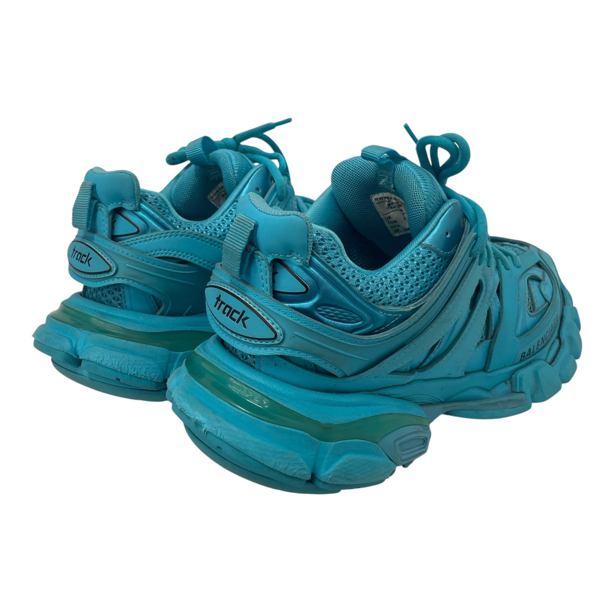 BALENCIAGA/Hi-Sneakers/UK 4/Nylon/BLU/ view 2