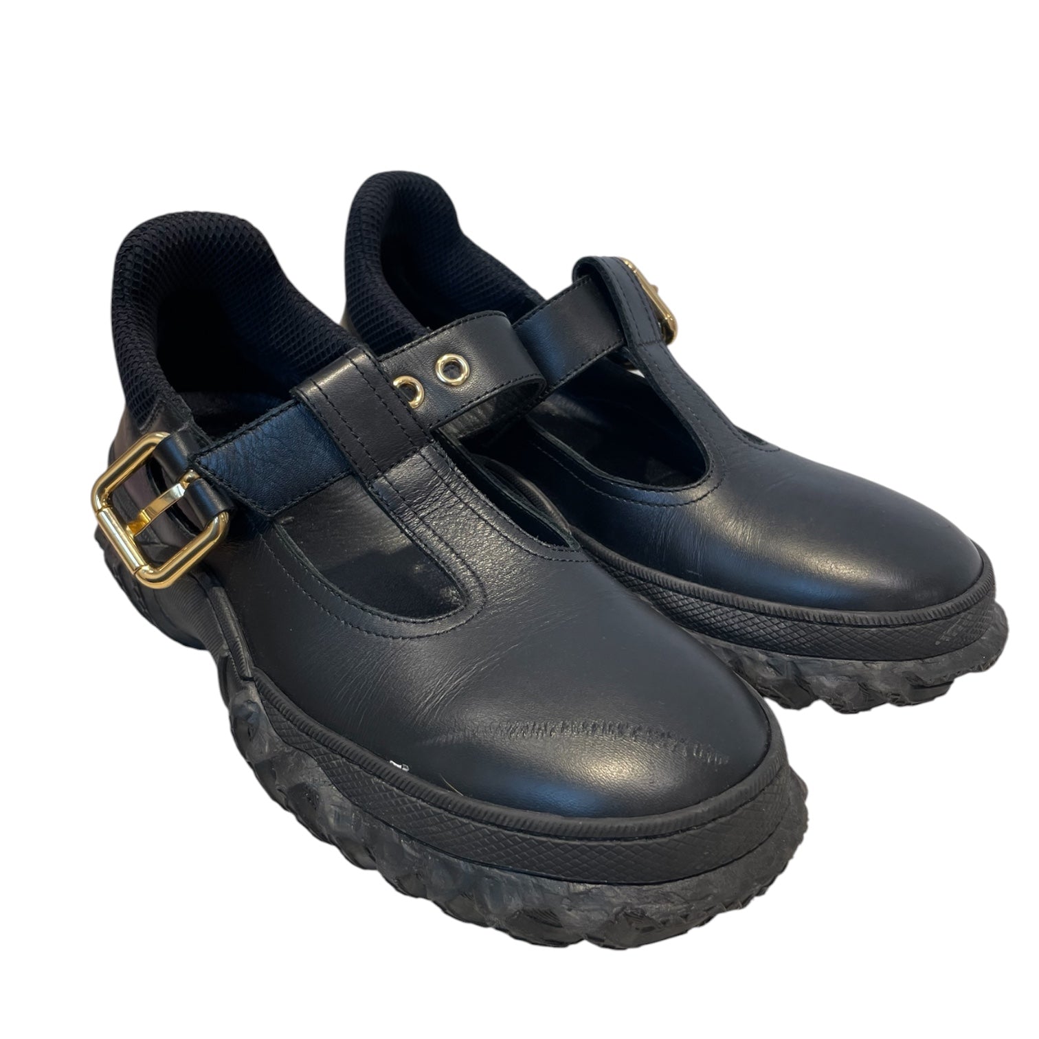 MARNI/Shoes/EU 38/Leather/BLK/mary jane t bar view 1
