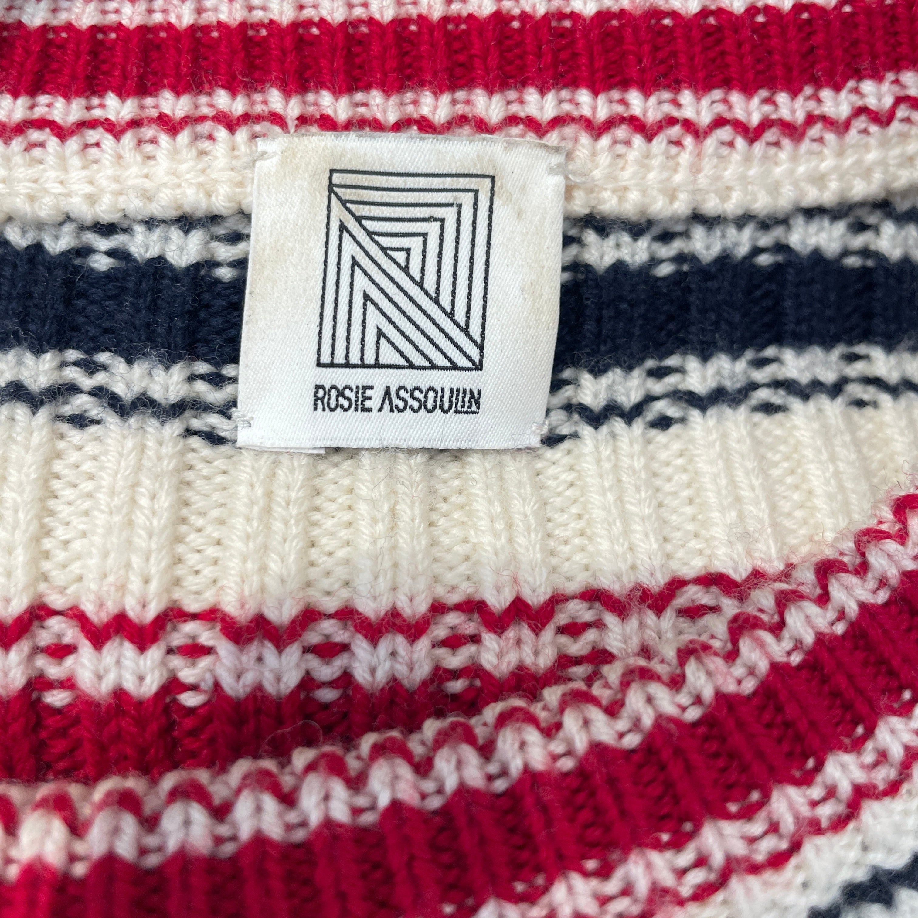 ROSIE ASSOULIN /LS Dress/L/Stripe/Wool/NVY/THOUSAND IN ONE WAYS view 5