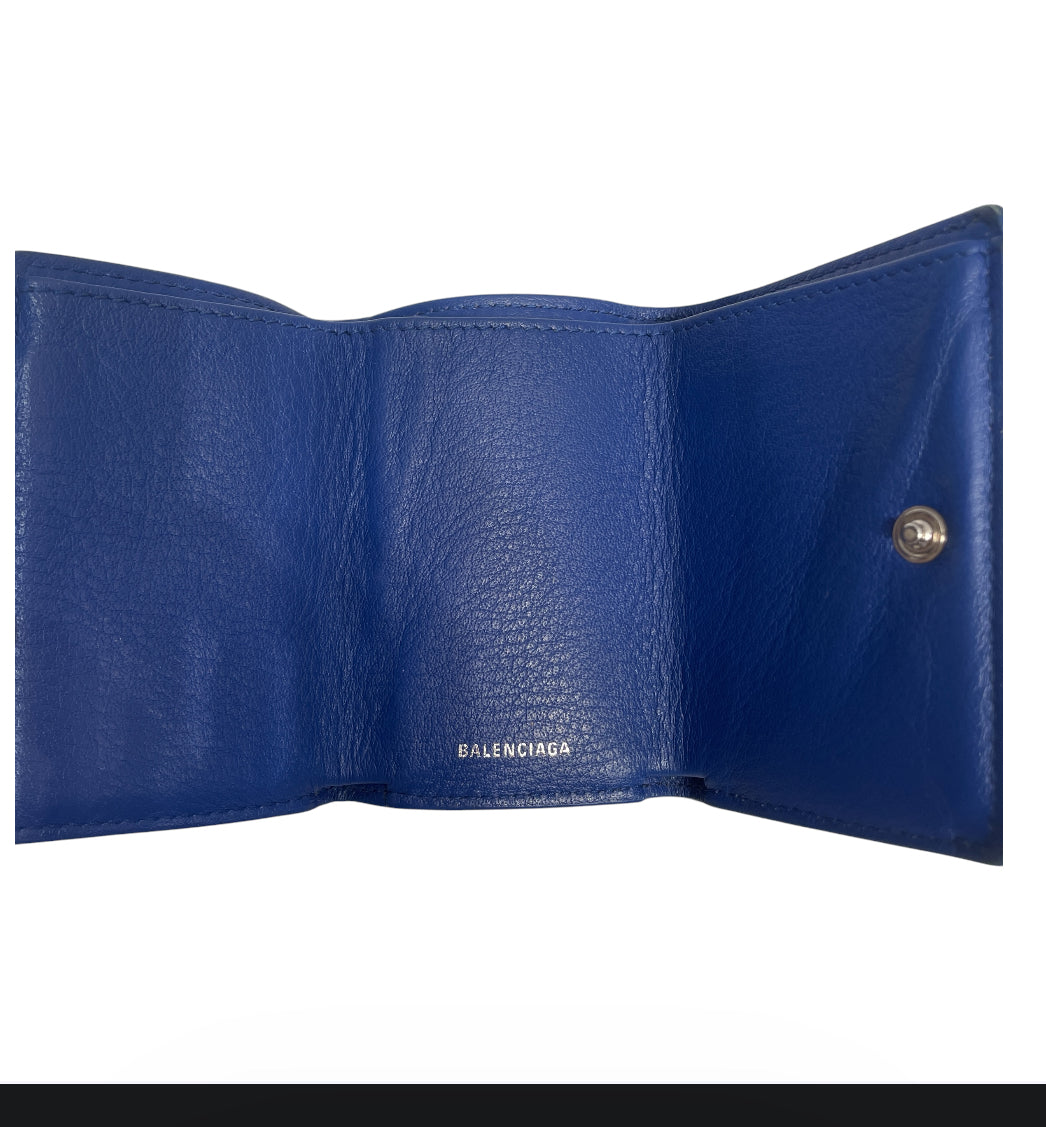 BALENCIAGA/Wallet/Leather/BLU/M's/MINI ENVELOPE BLUE view 4