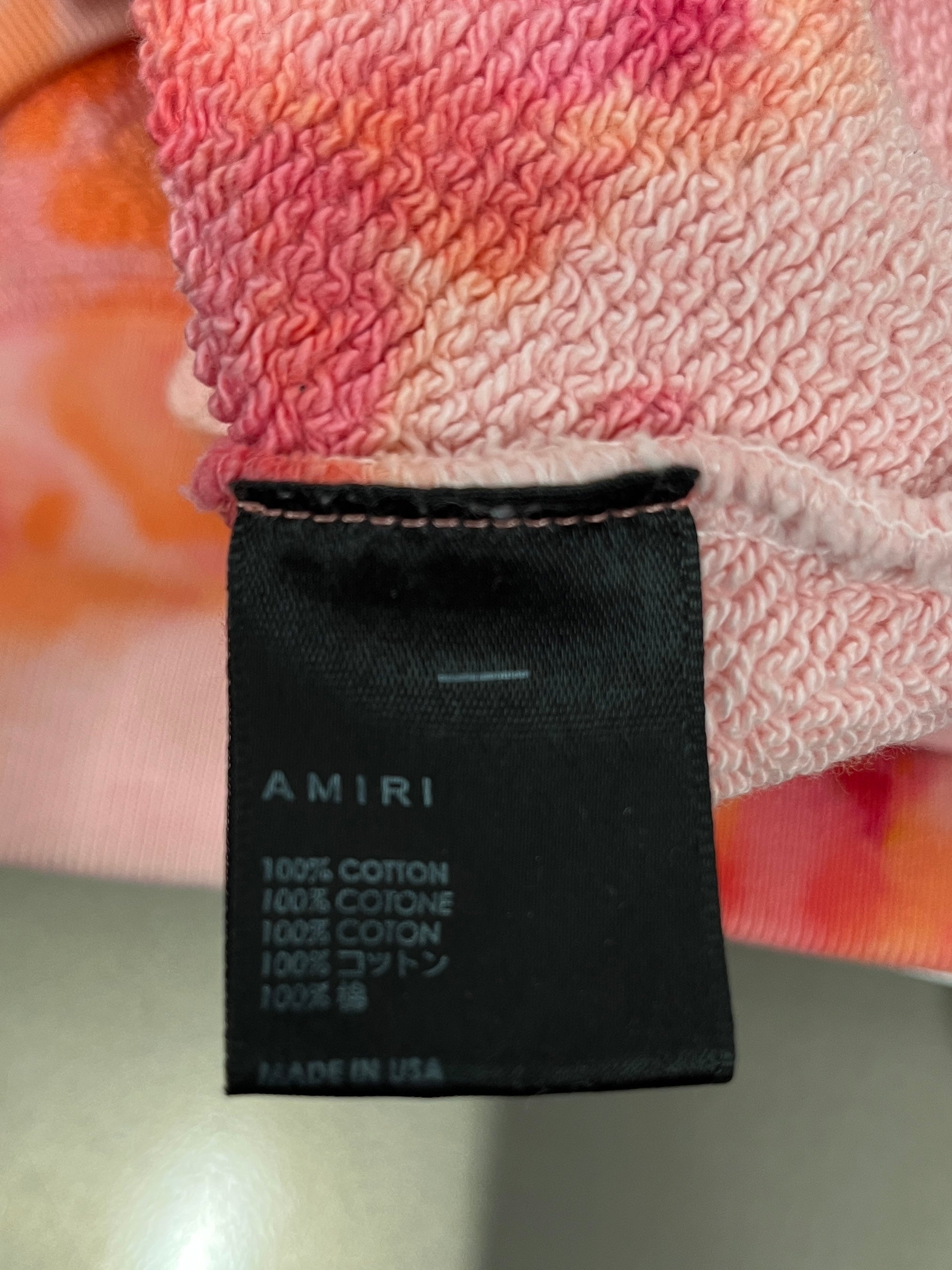 AMIRI/Sweatshirt/L/Graphic/Cotton/PNK/Pullover/TIE DYE W/ LOGO PRINT view 4