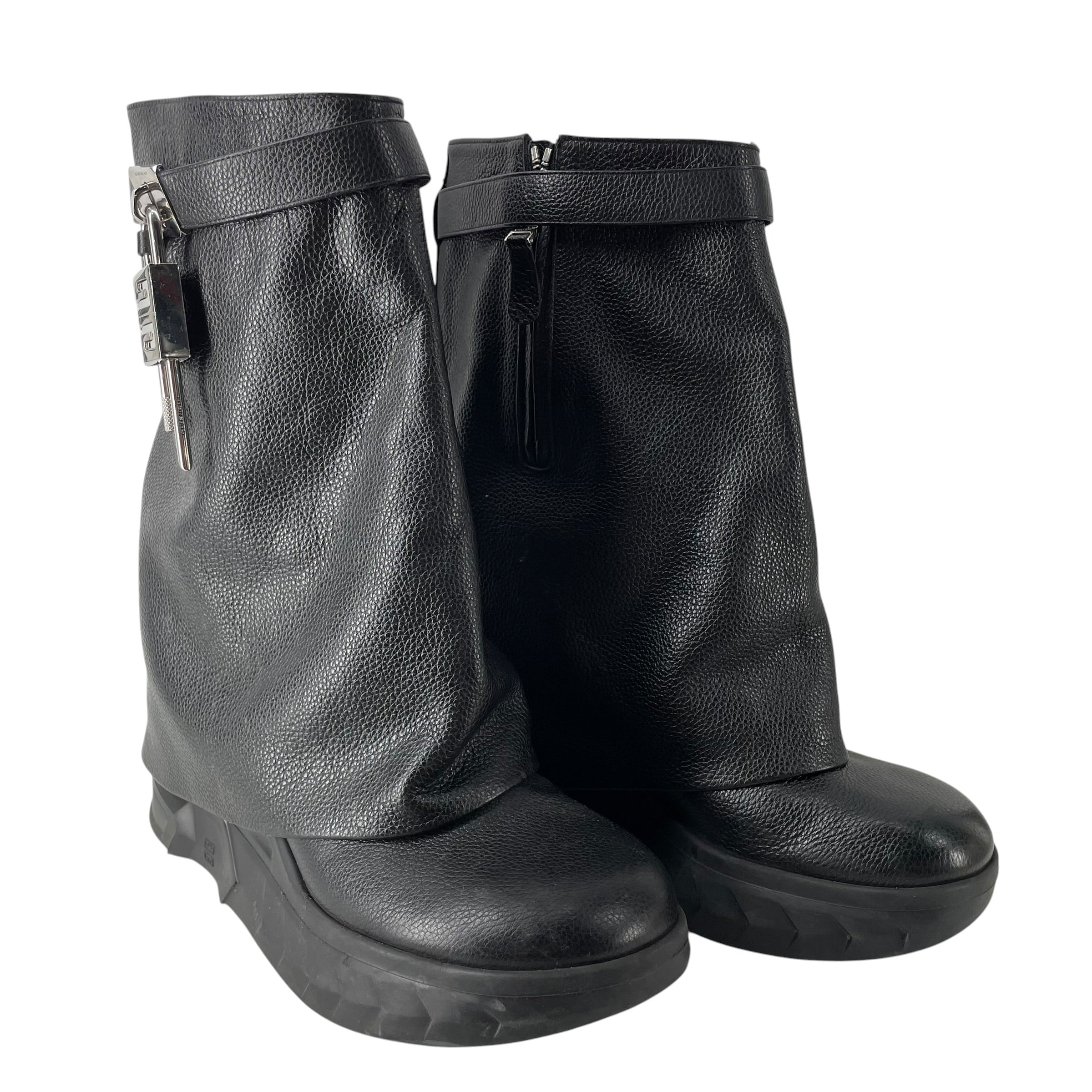 GIVENCHY/Boots/EU 43/Leather/BLK/SHARK 4G LOCK/RM 0273 view 1
