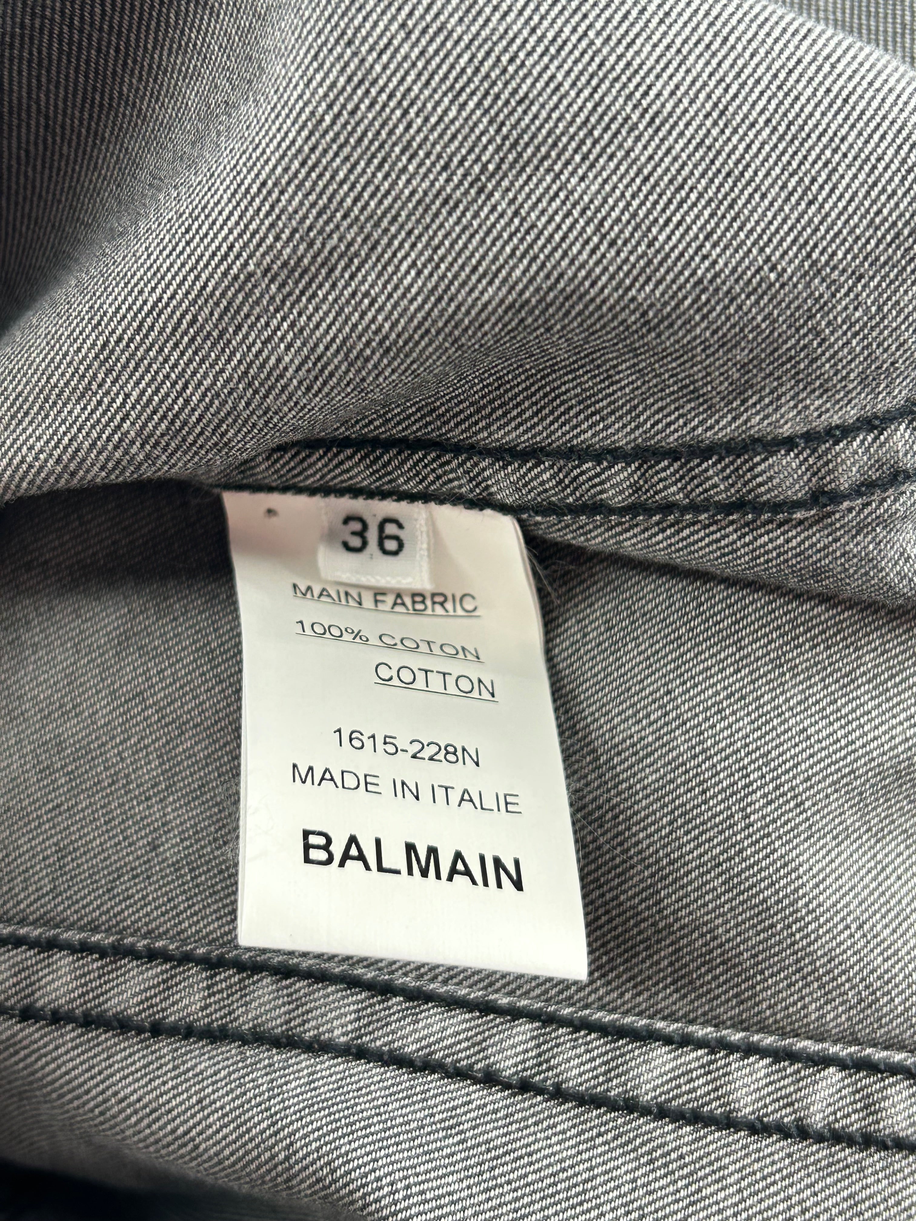 BALMAIN/Vest/36/Cotton/GRY/1615-228N view 3