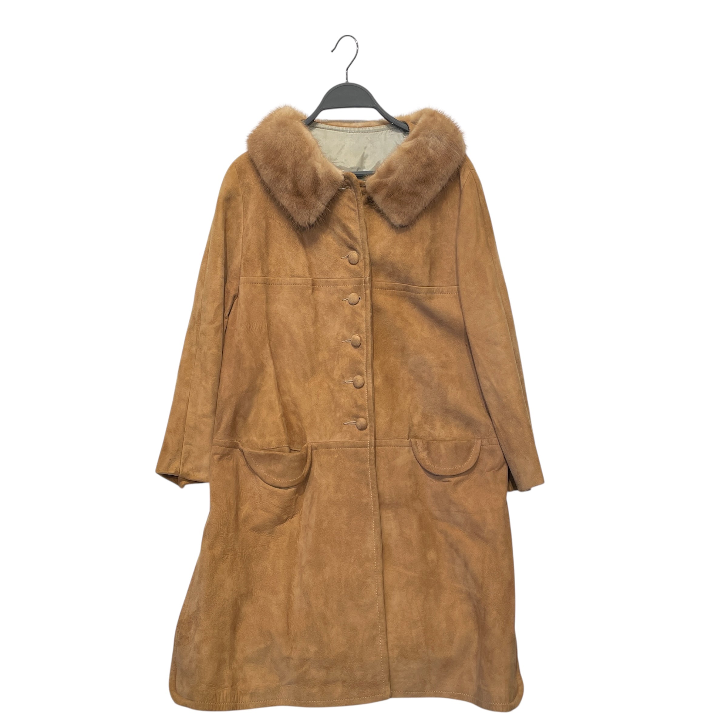 Vintage/Coat/Suede/CML/FUR COLLAR view 1