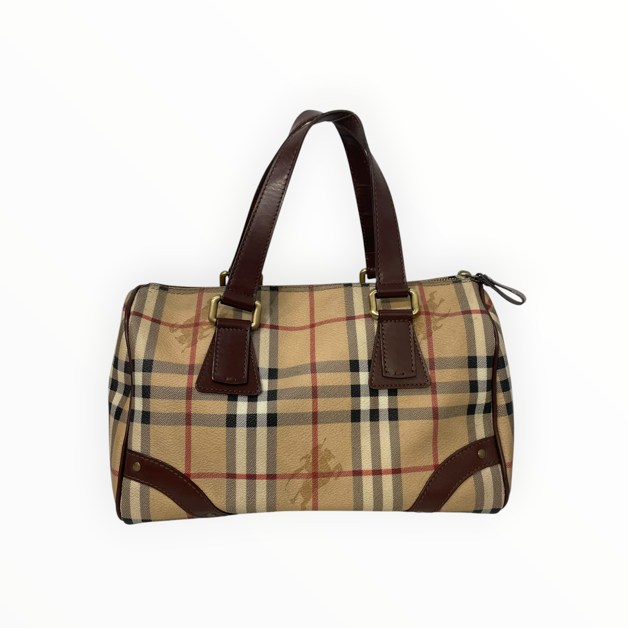 BURBERRY/Boston Bag/Plaid/Leather/BRW/HAYMARKET CHECK BOSTON BAG view 2