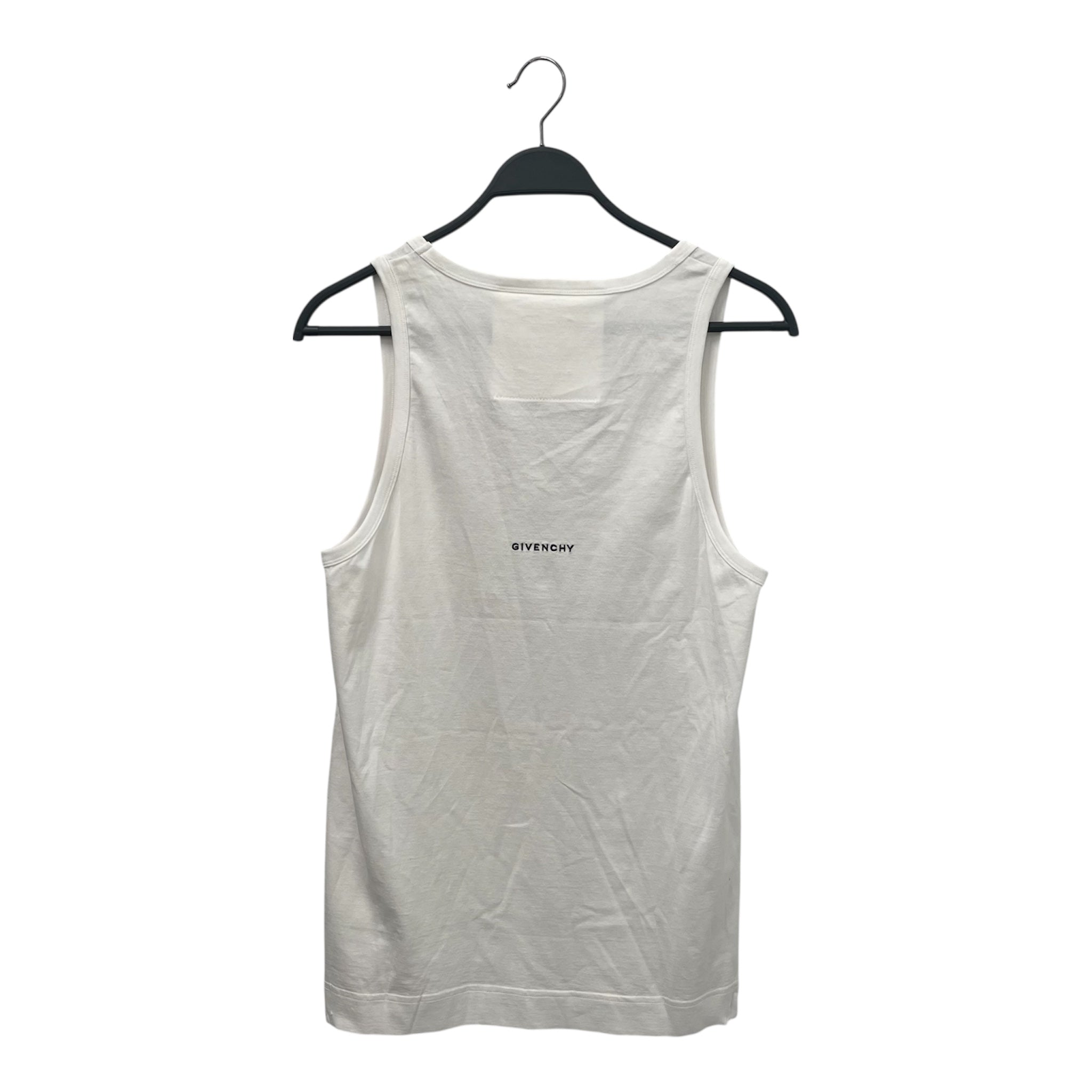 GIVENCHY/Tank Top/L/Cotton/WHT/4 G logo view 2