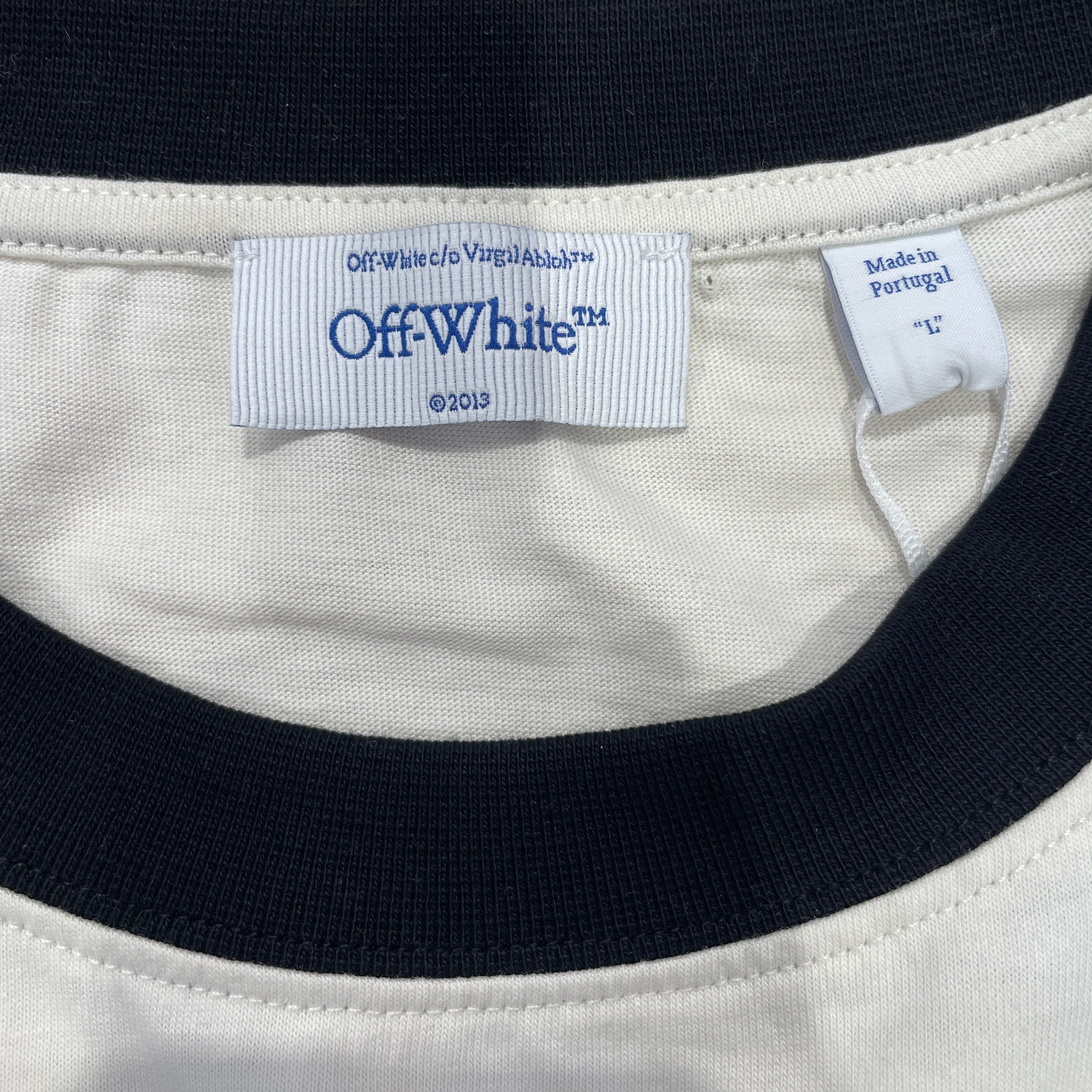 OFF-WHITE/T-Shirt/L/WHT/BLUE TYPEFACE NWT view 3