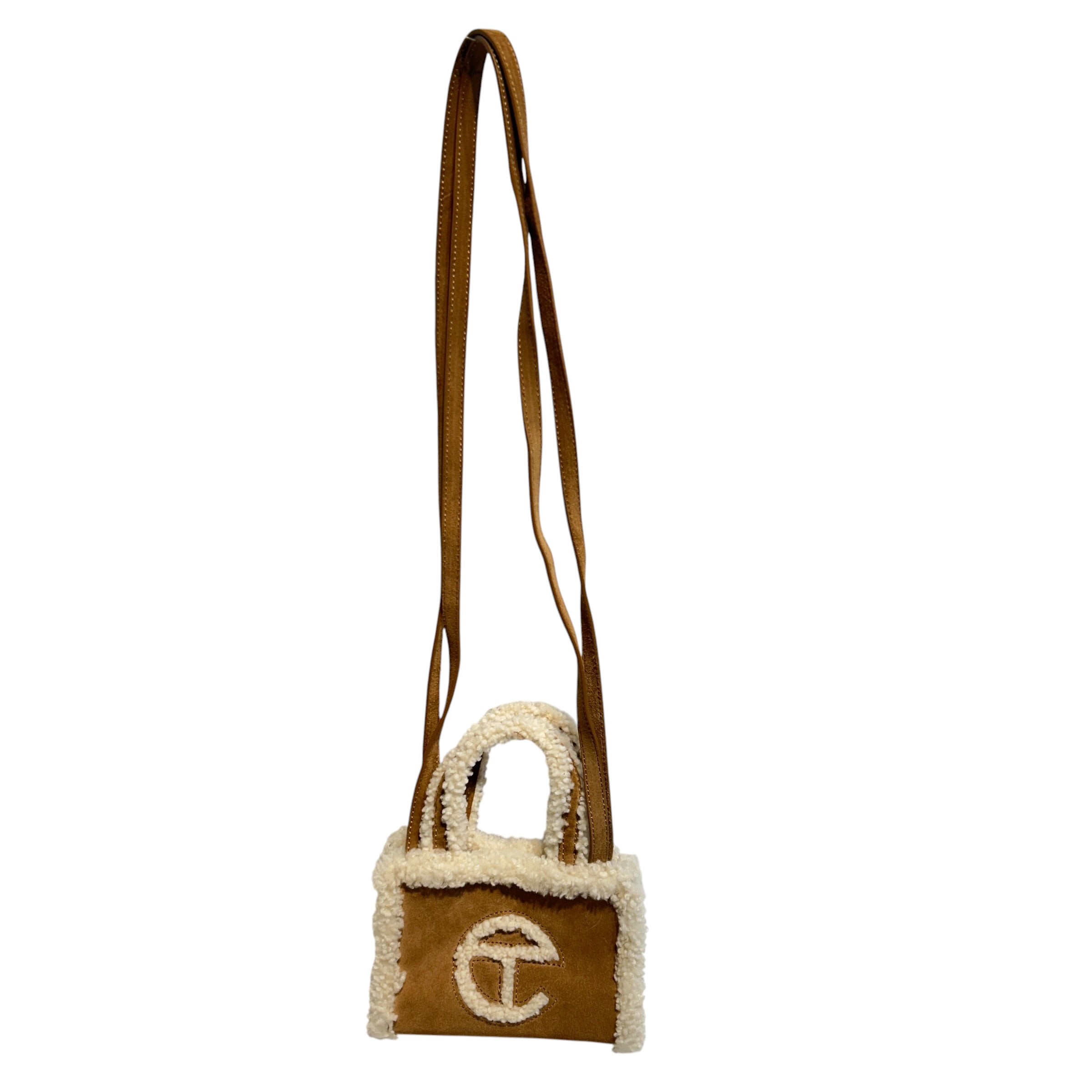 Telfar/UGG australia/Tote Bag/Sheepskin/CML/Small Chestnut Shopper view 1