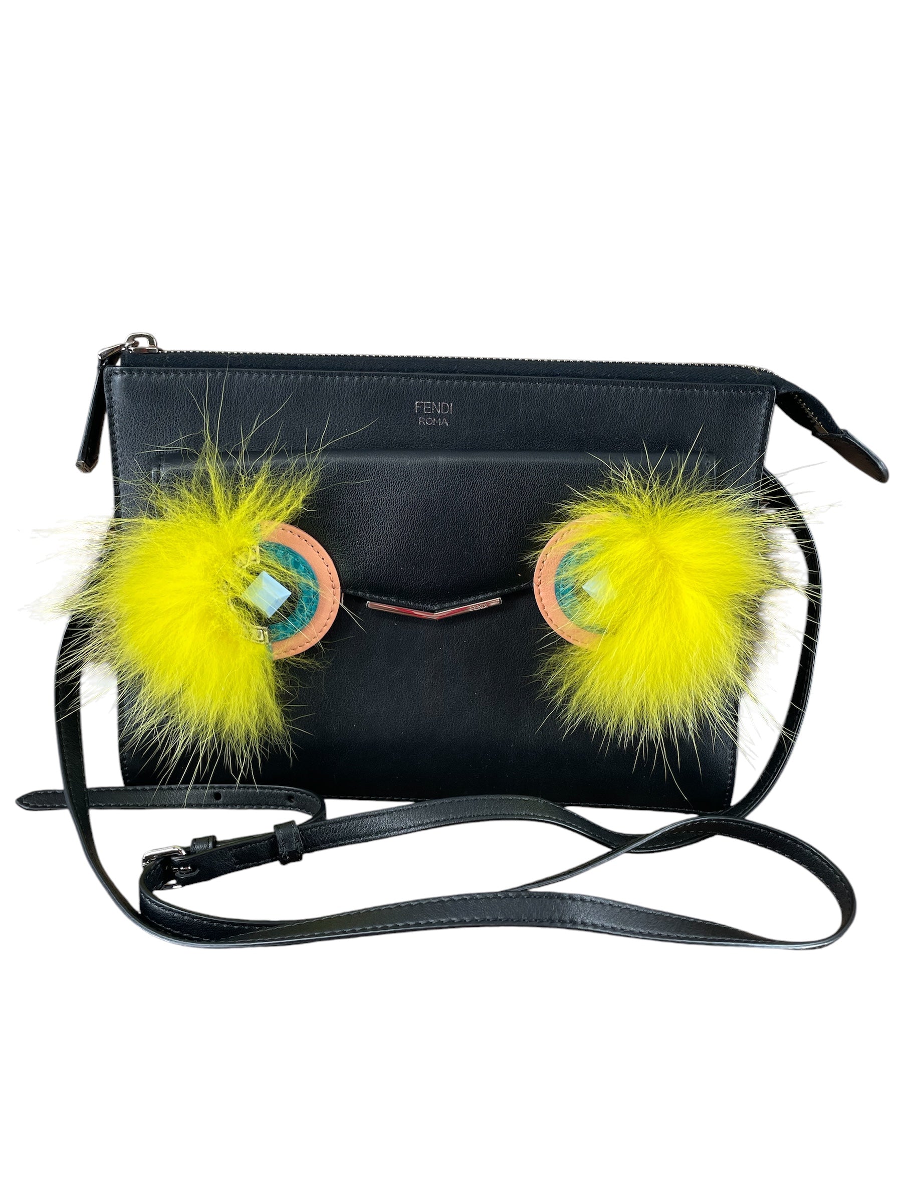FENDI/Bag/Leather/BLK/8M036988F YLLW EYELASHES view 1