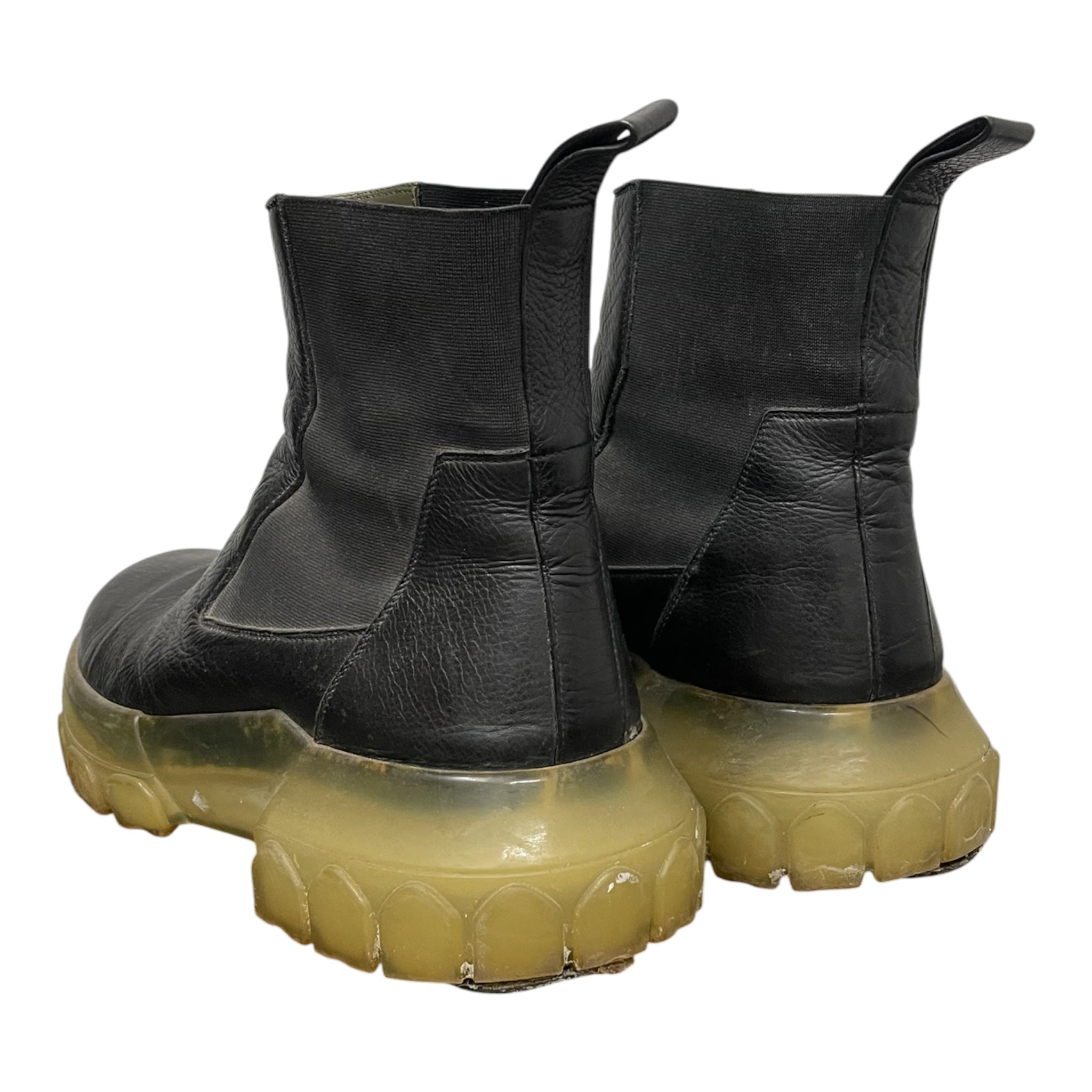 Rick Owens/Boots/EU 44/Leather/BLK/BOZO TRACTOR YELLOW SOLE view 2