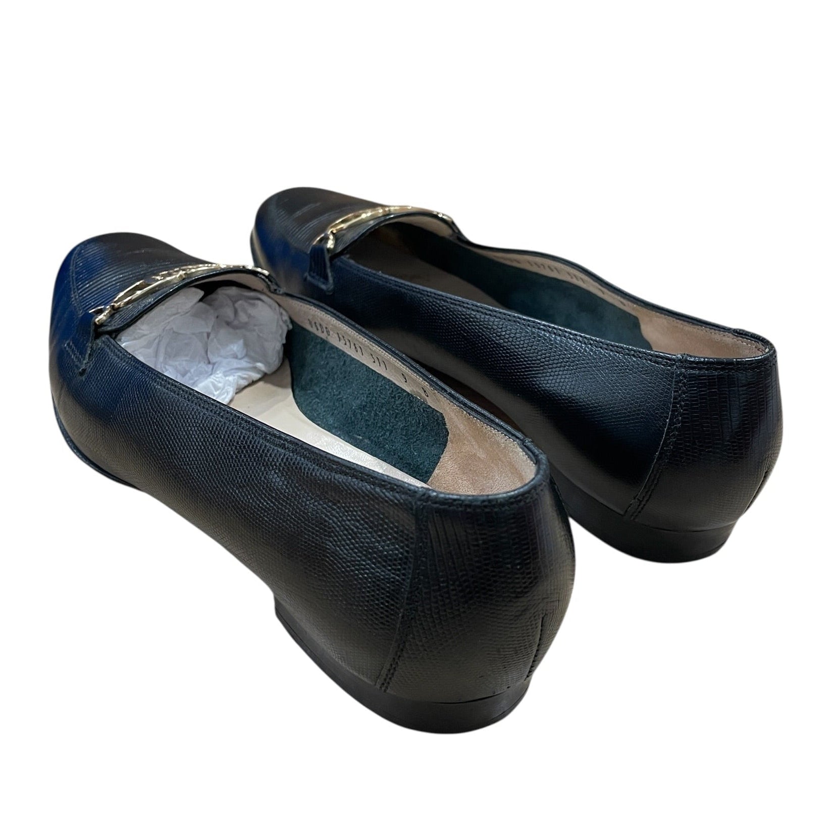 Salvatore Ferragamo/Loafers/UK 9/BLK/CALF LOAFERS TEXTURED view 2