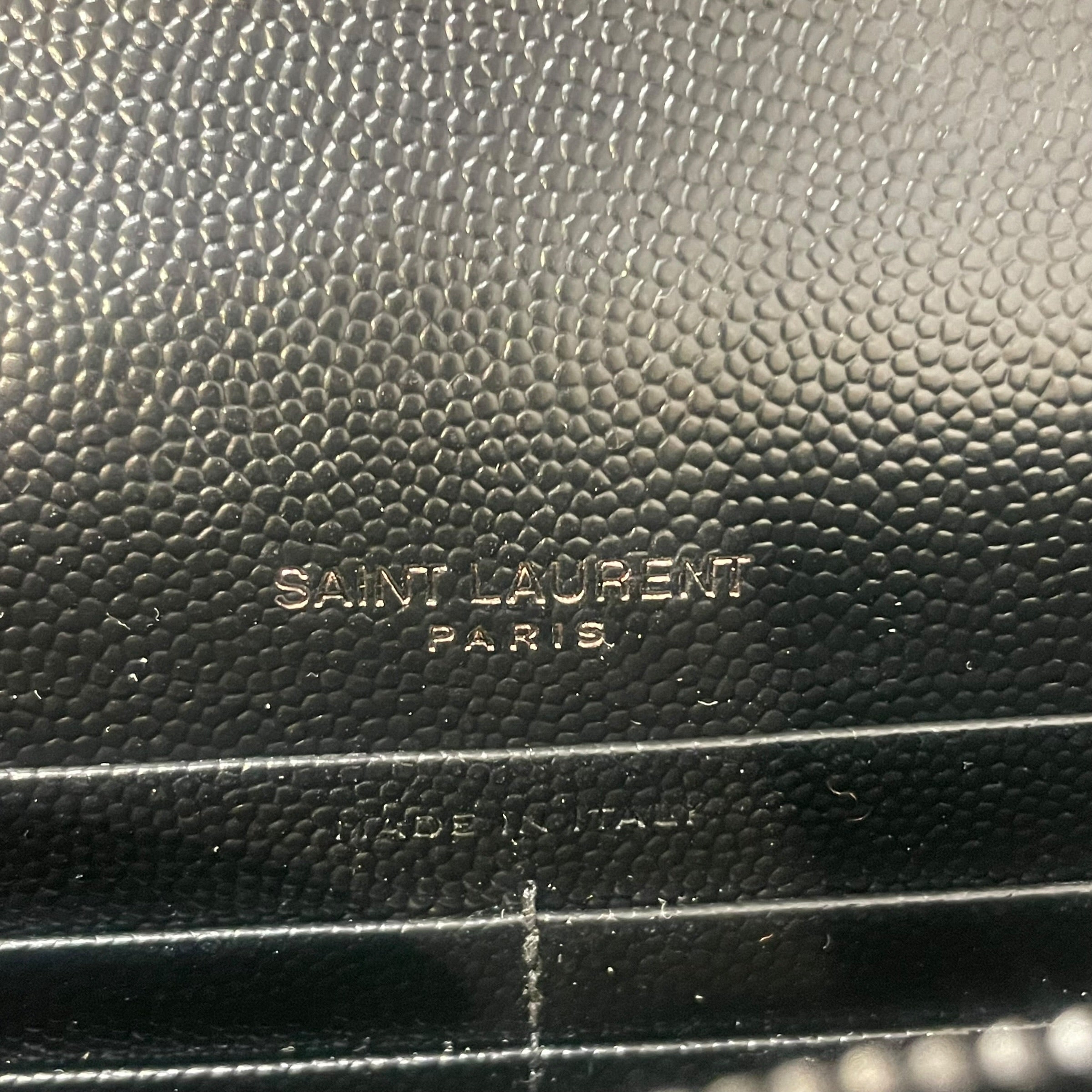 YVES SAINT LAURENT/Cross Body Bag/Monogram/Leather/BLK/Chain Wallet Cassandra Style view 5