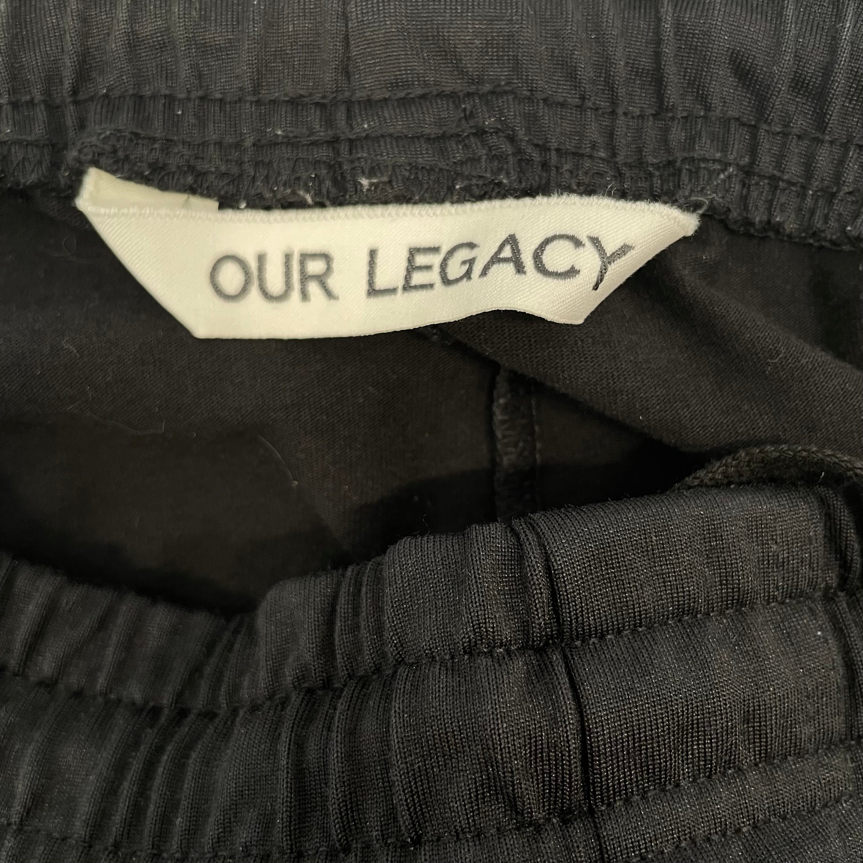 OUR LEGACY/Straight Pants/48/Cotton/BLK/Stripe/BLUE SIDE STRIPE view 3