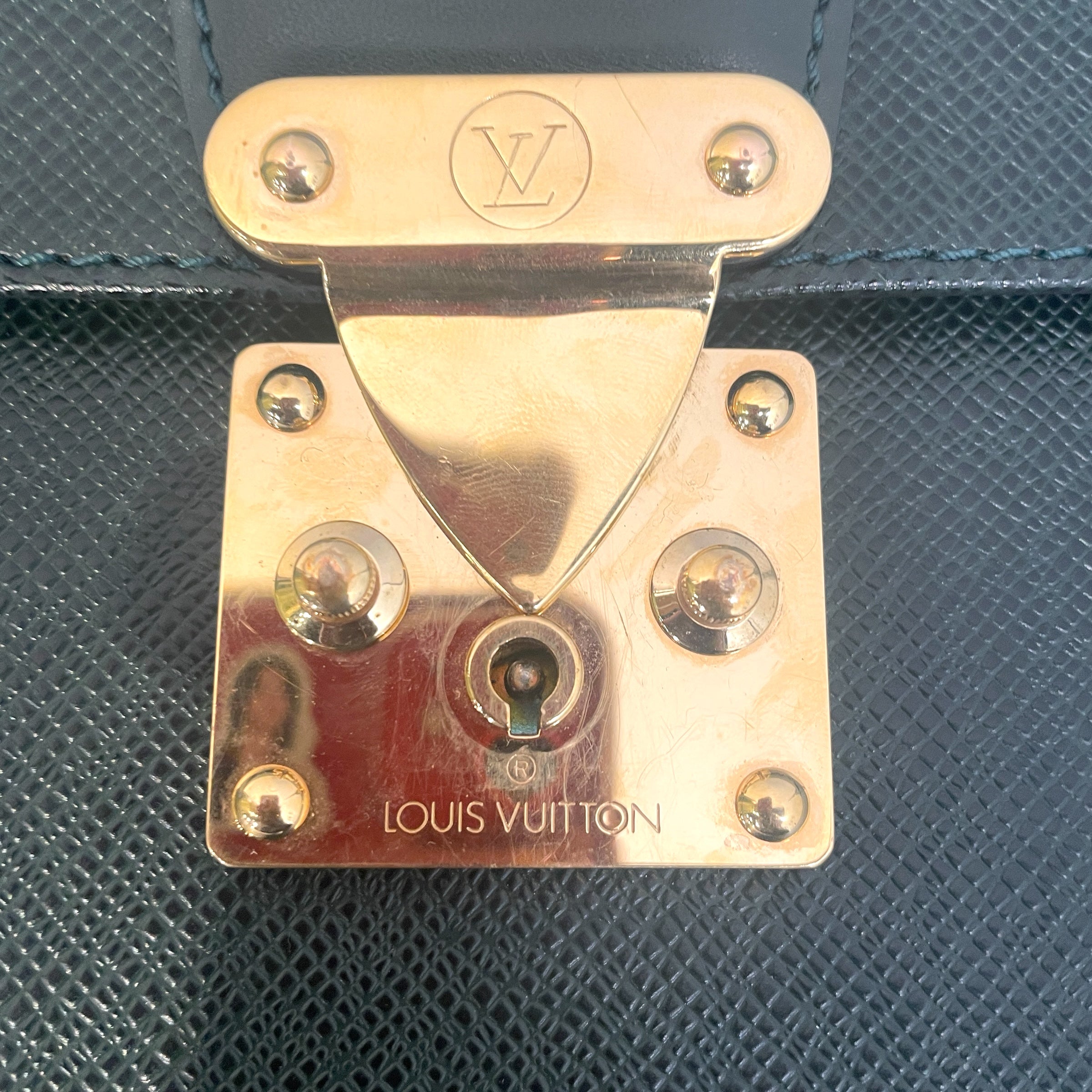 LOUIS VUITTON/Briefcase/Animal Pattern/Leather/GRN/Taiga 2010 view 5