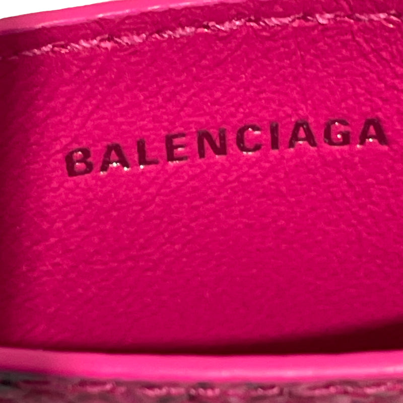 BALENCIAGA/Coin Wallet/Animal Pattern/Leather/PNK/