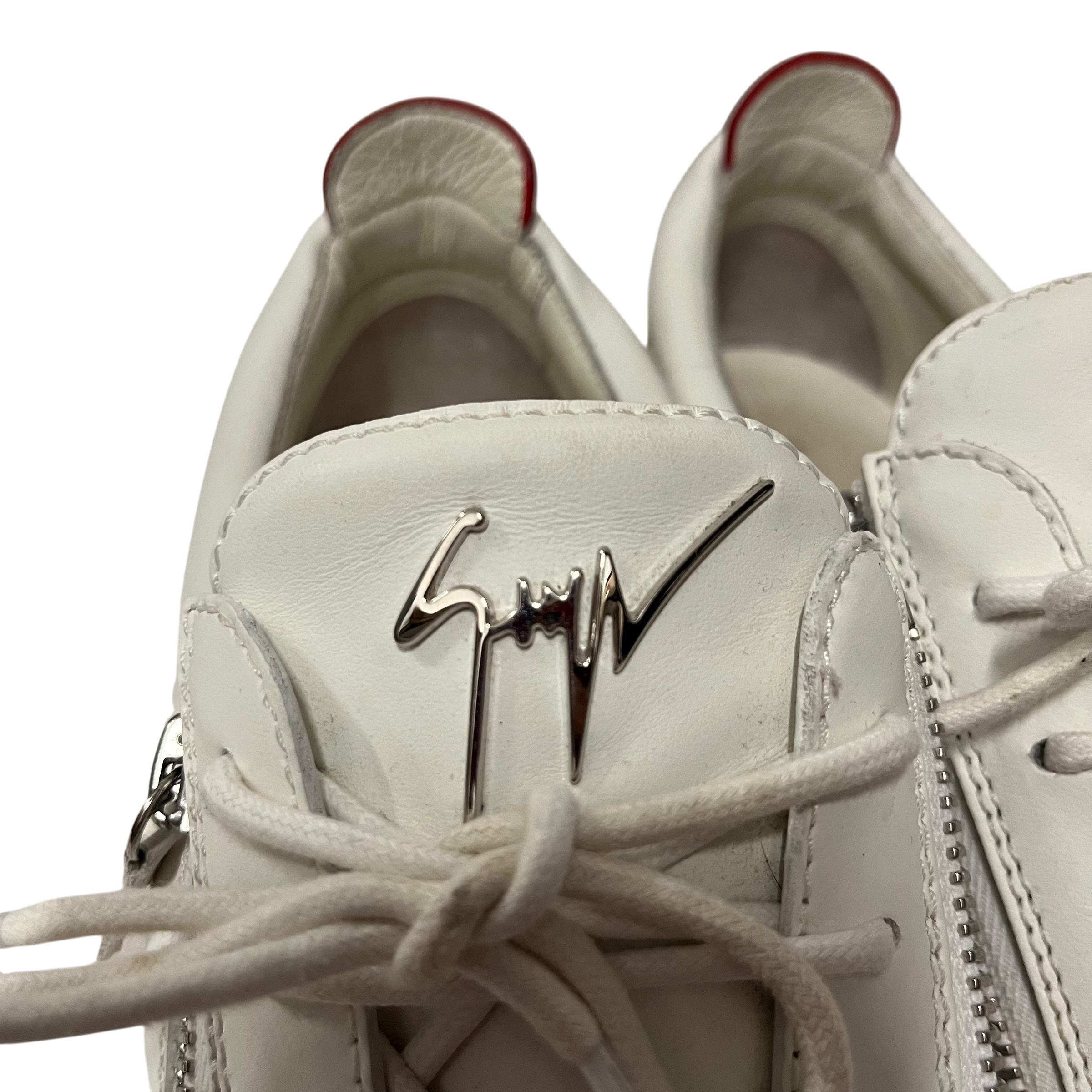 Giuseppe Zanotti/Dress Shoes/US 10.5/Leather/WHT/red sole view 4
