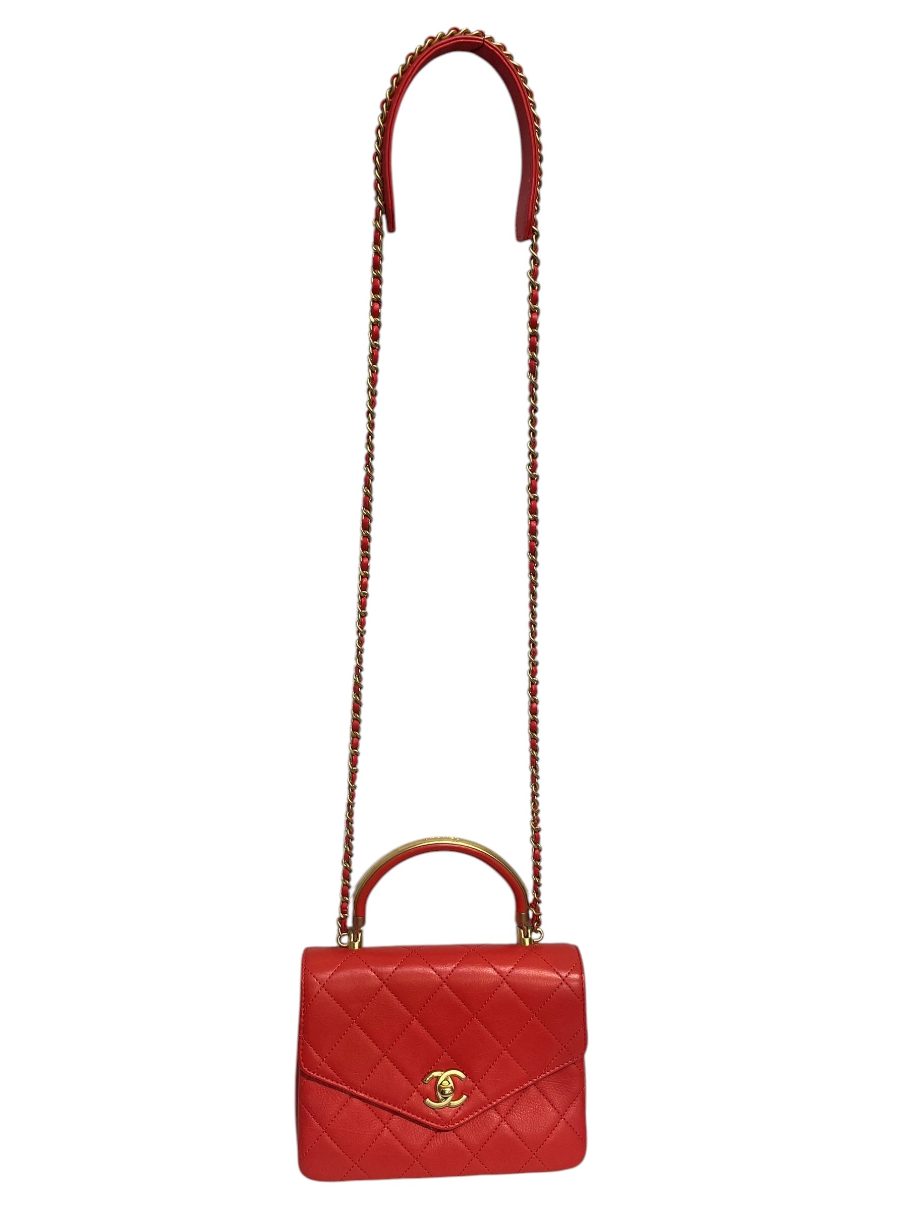 CHANEL/Cross Body Bag/Leather/ORN/CORAL CALFSKIN-EID-JJMV3WK view 1