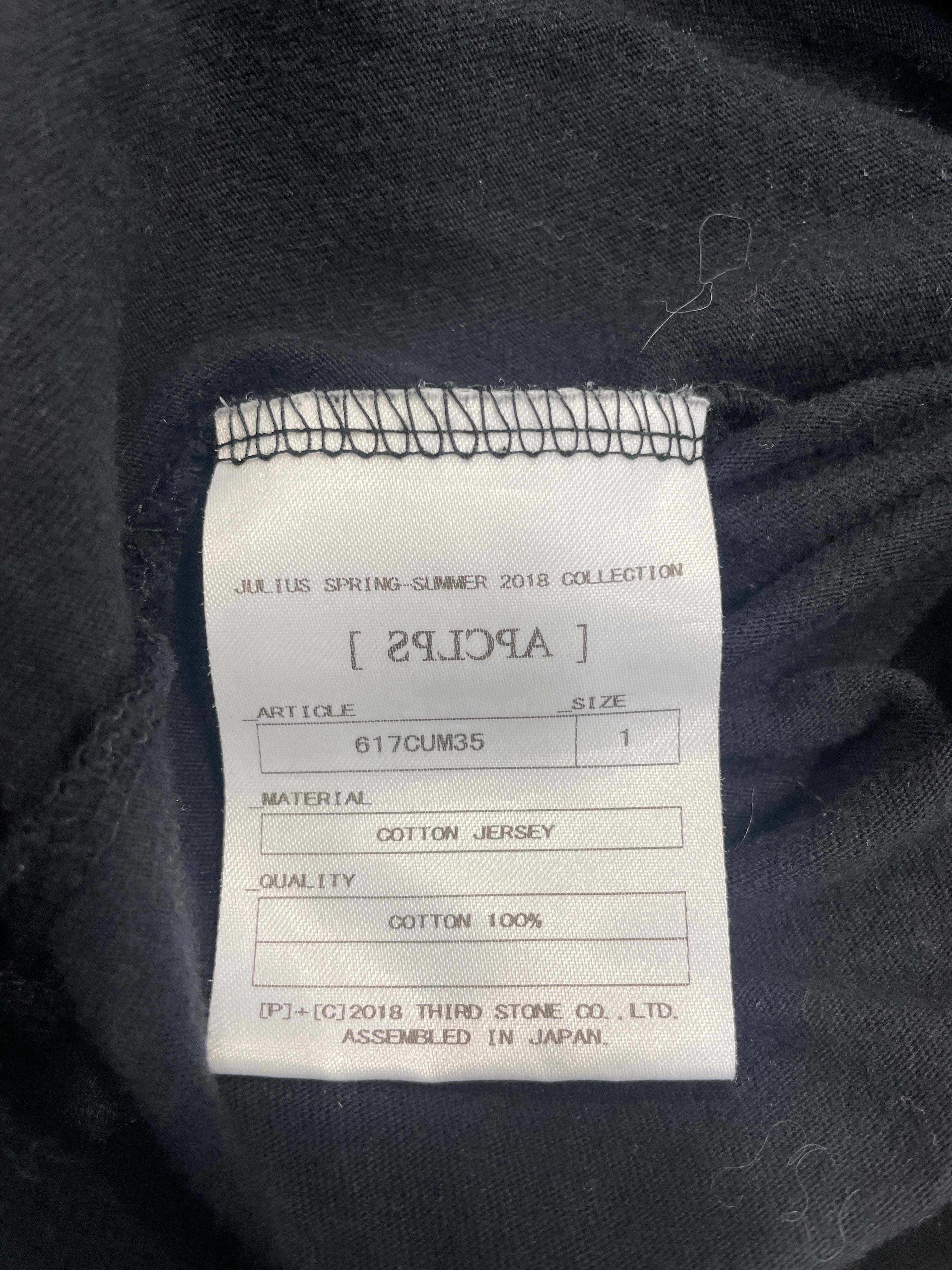 11 By Boris Bidjan Saberi/LS T-Shirt/Cotton/BLK/HYBRID LS view 4
