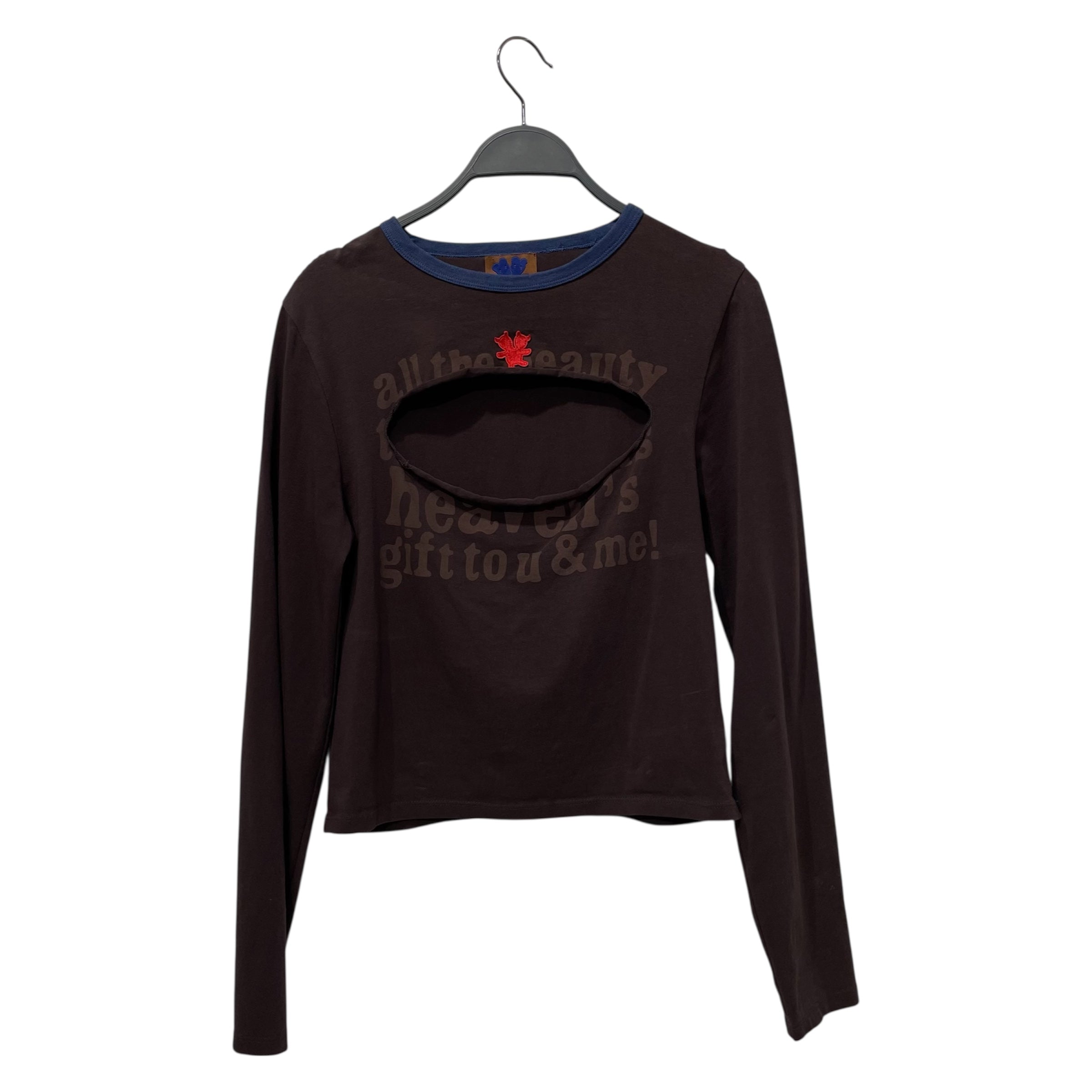 Heaven By Marc Jacobs/LS T-Shirt/L/Cotton/BRW/DEVIL SLIT view 1